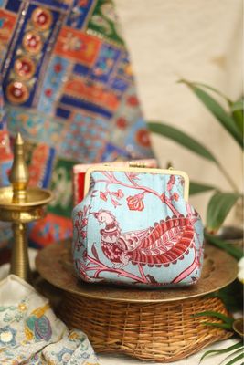 Mayil Printed Silk Small Damru