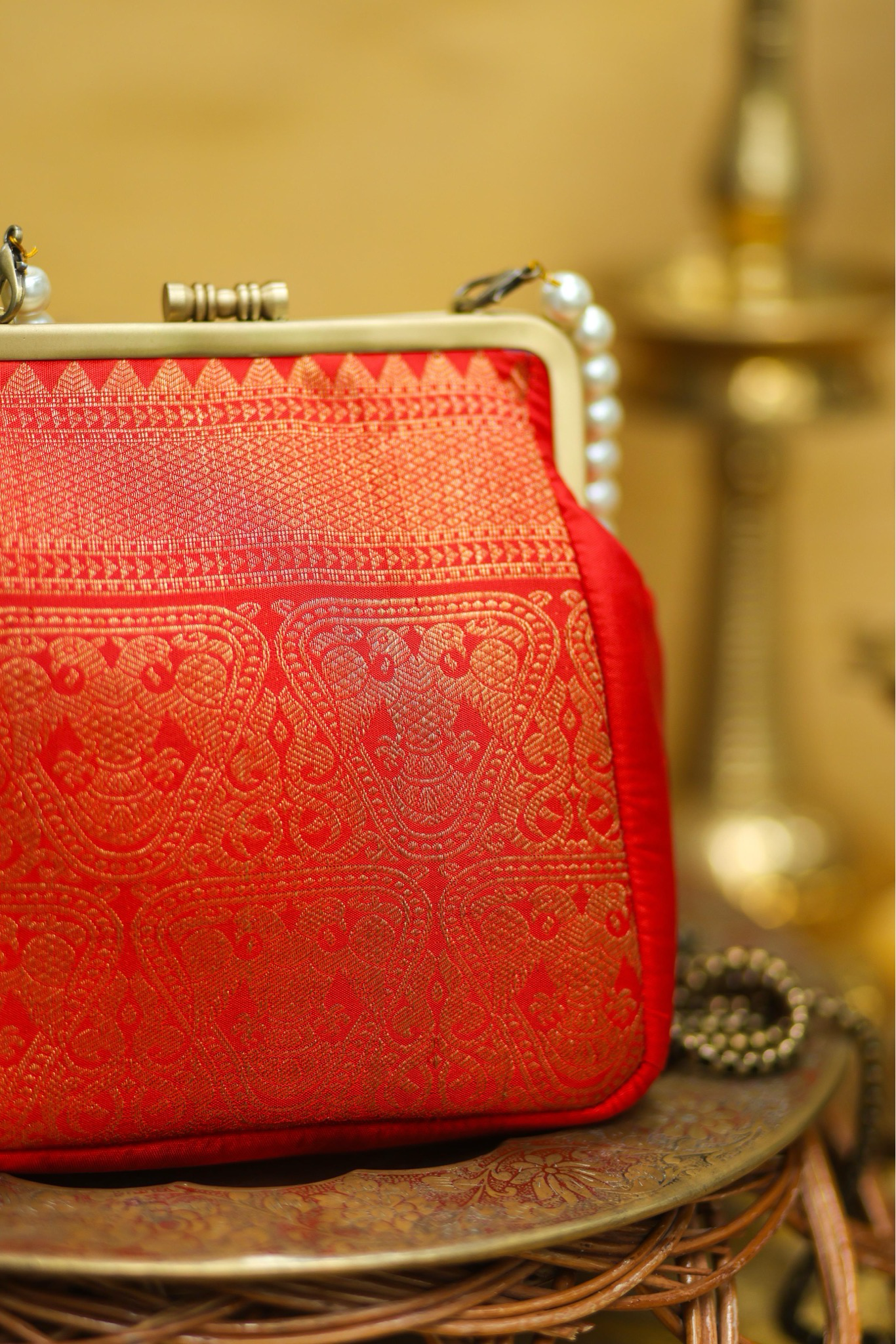 Gandabe Red Small Damru