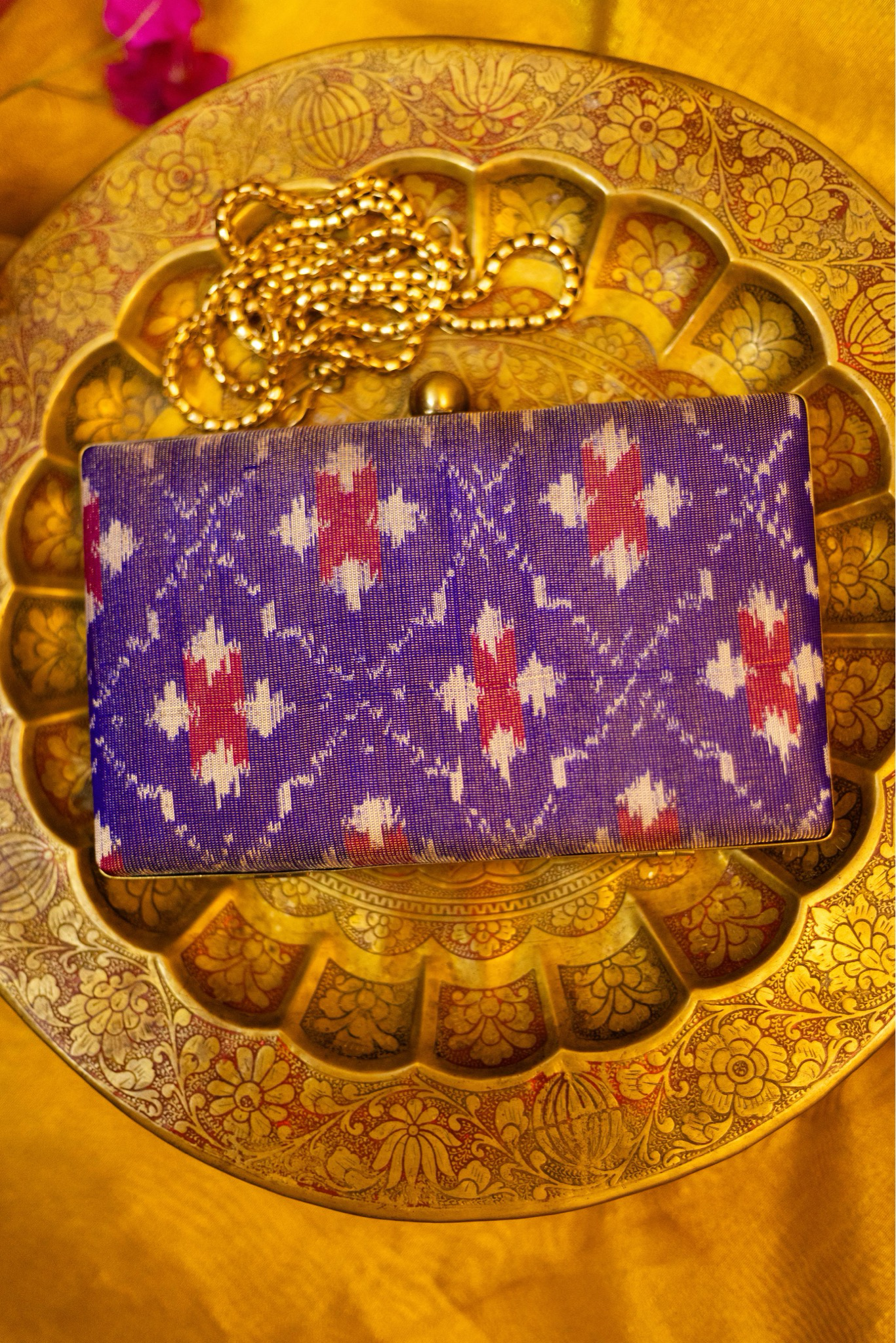 Purple Ikkat Oosivanam