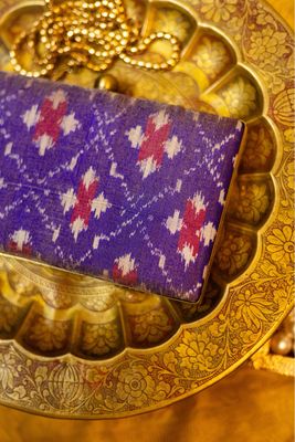 Purple Ikkat Oosivanam