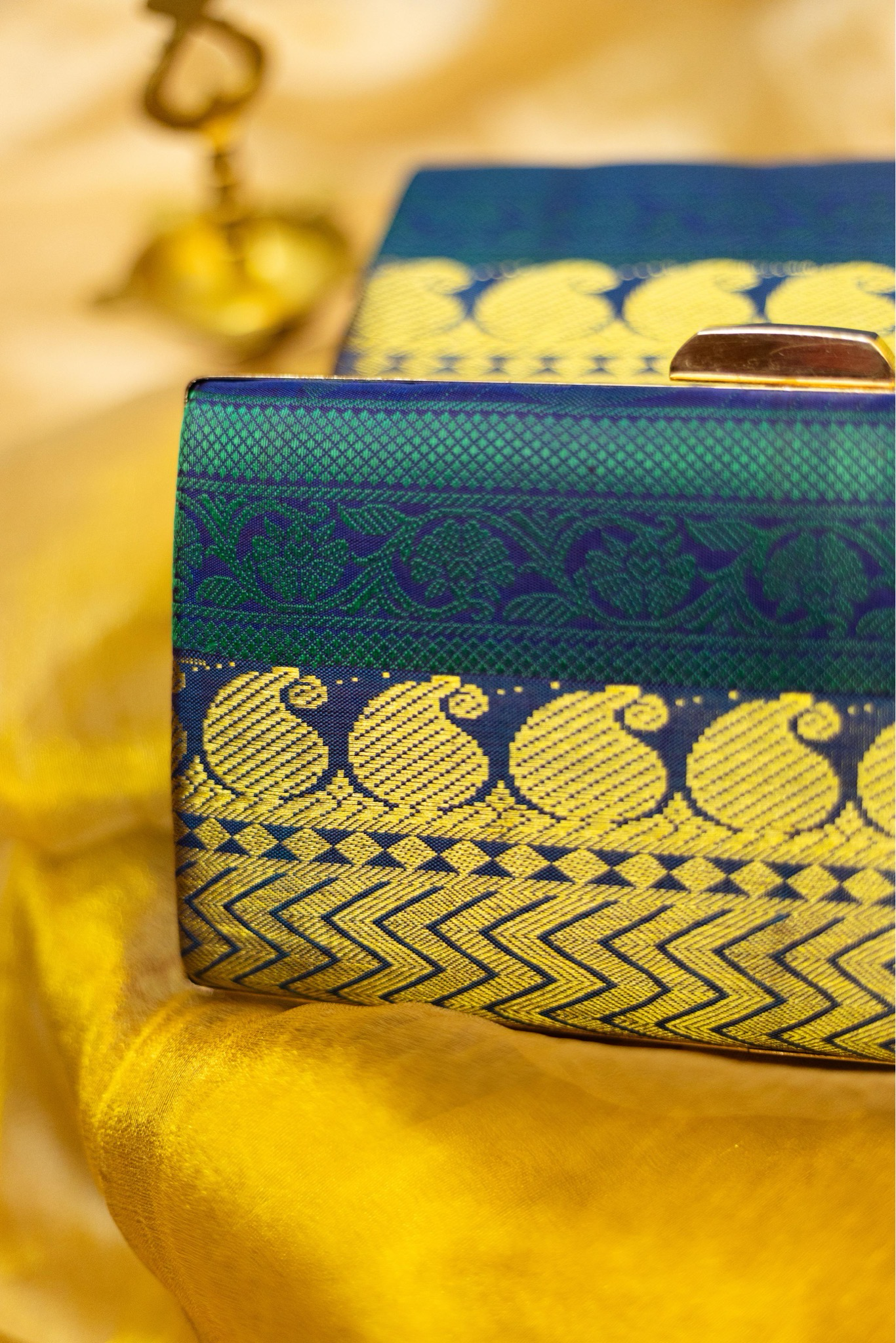 Peacock Green And Blue With Kodi And Paisly And Vanki On Front