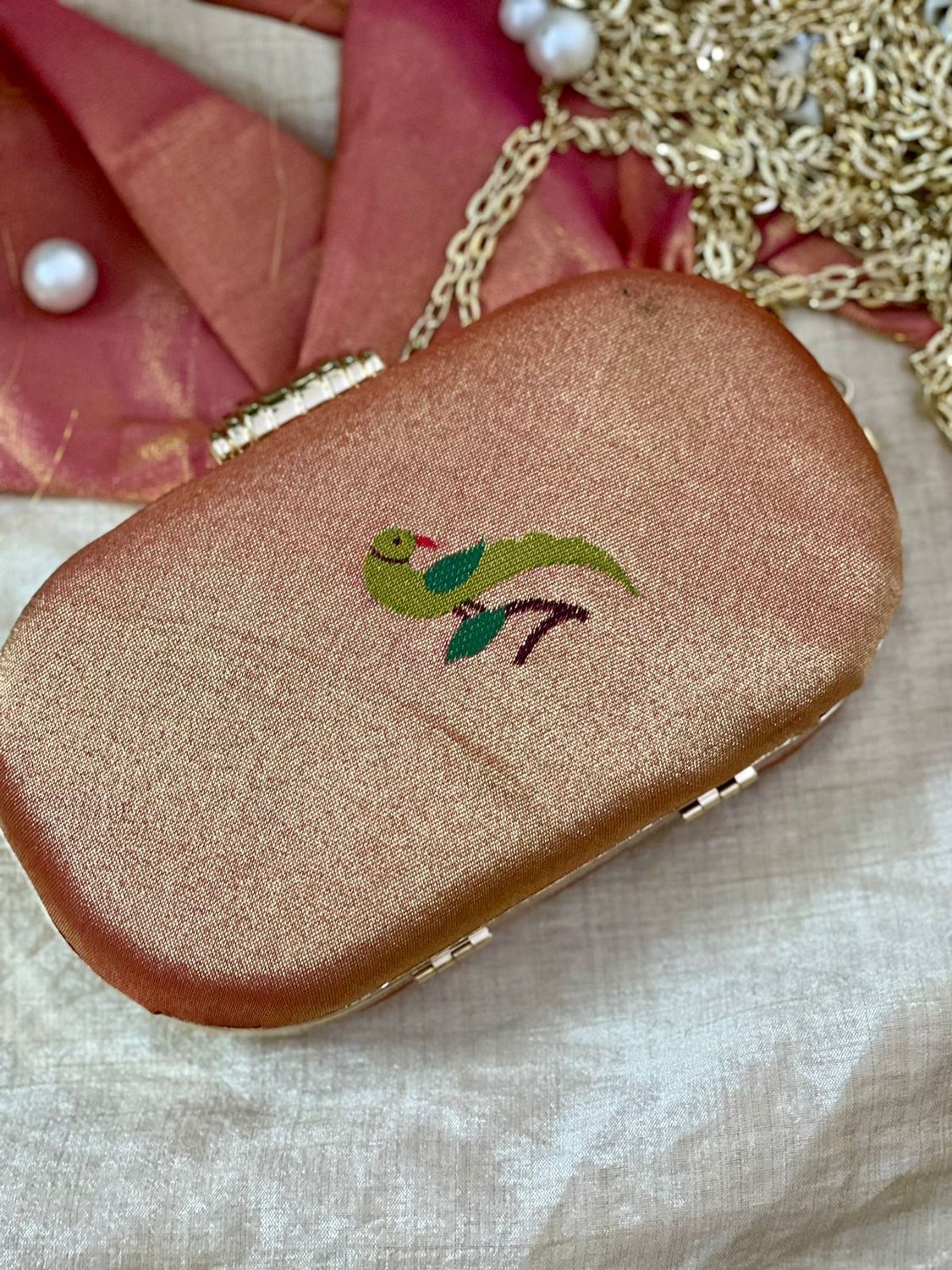 Paithani Peacock & Parrot