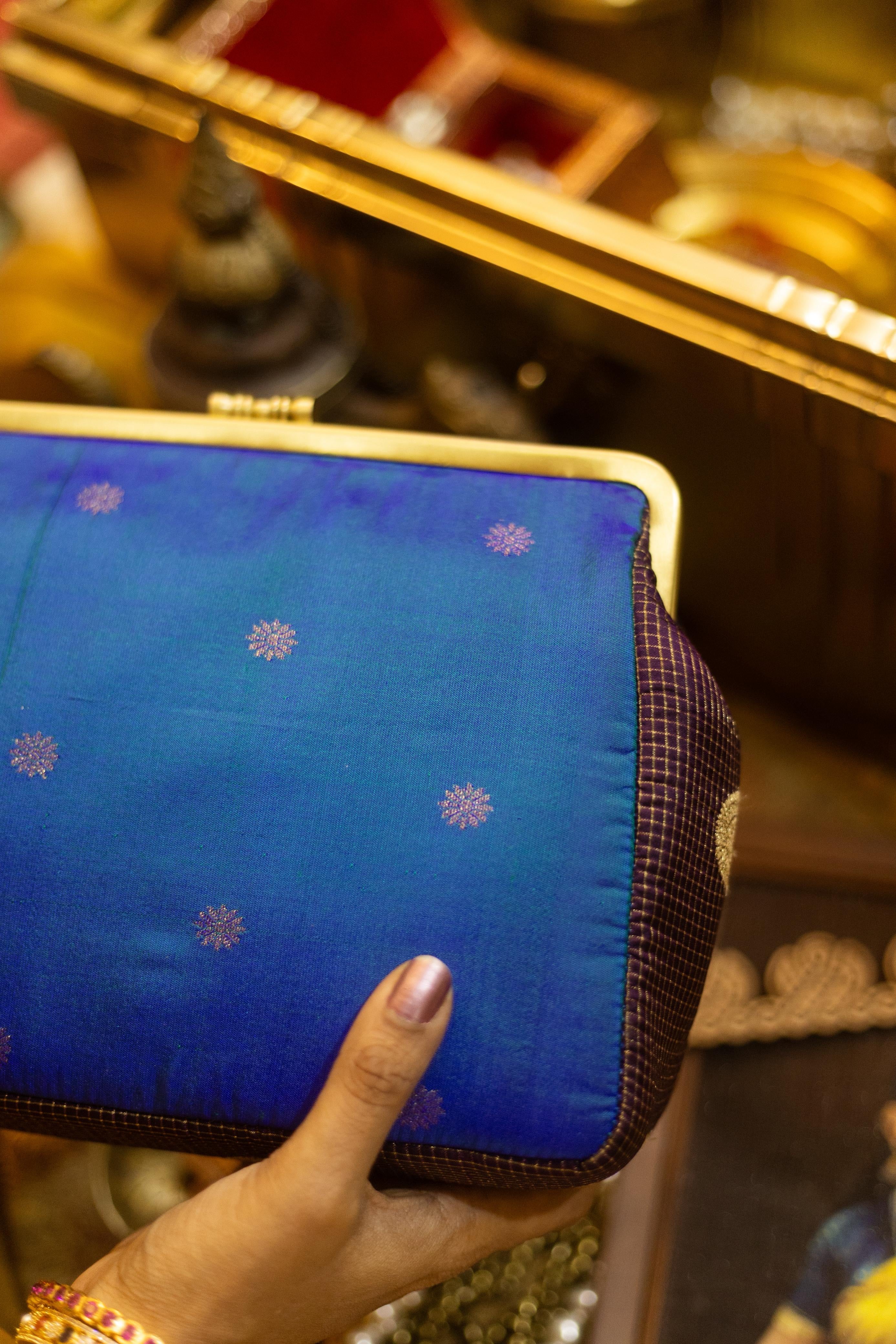 Peacock blue Venkatagiri