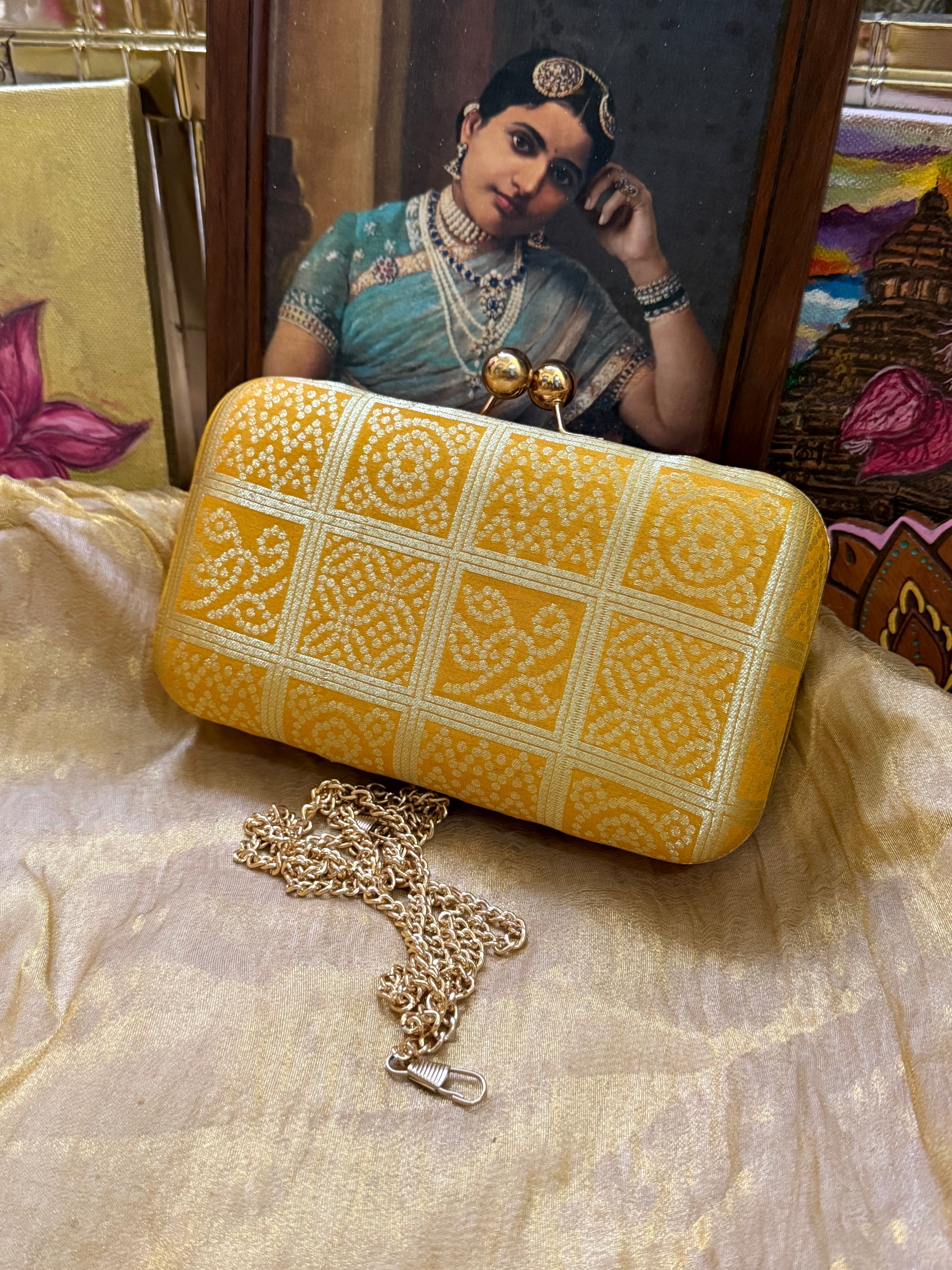 Yellow Bandhini inspired