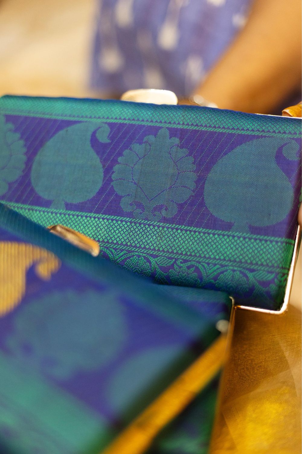 Peacock Green And Blue With Kodi And Paisly And Vanki On Front