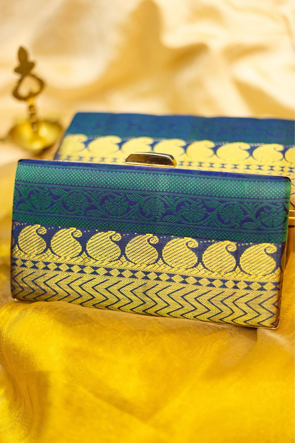 Peacock Green And Blue With Kodi And Paisly And Vanki On Front