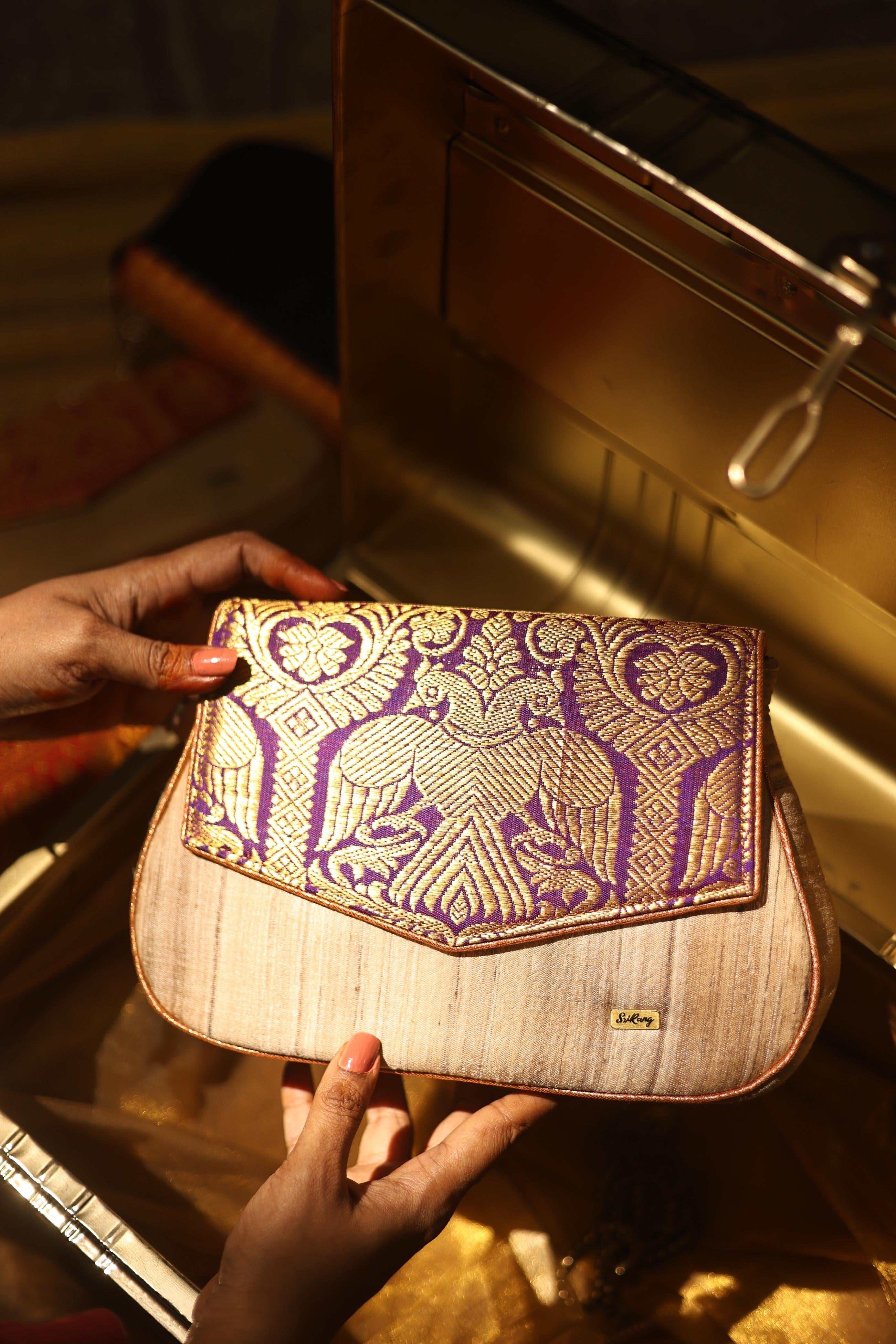 Purple with off white Gandaberunda