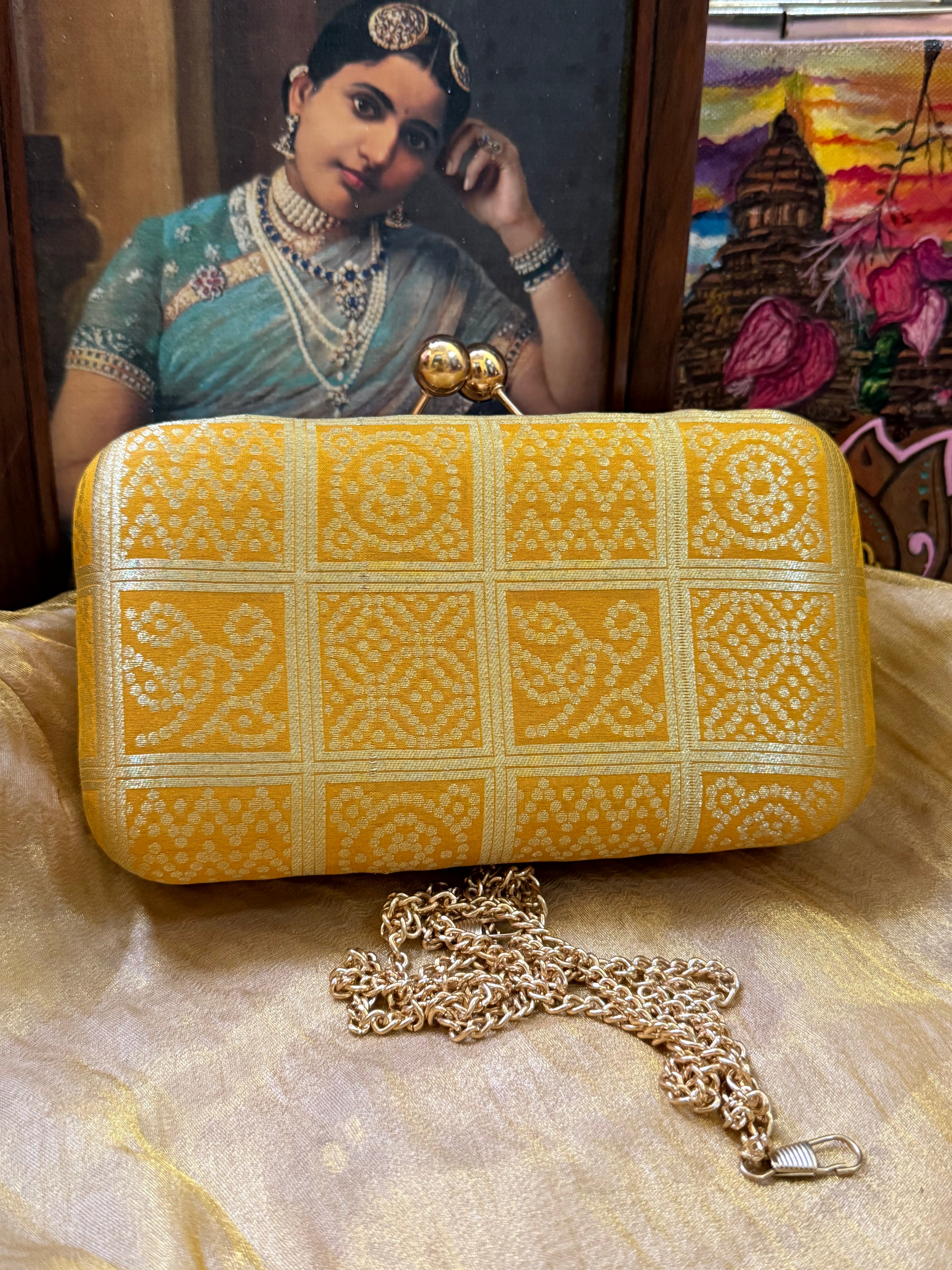 Yellow Bandhini inspired