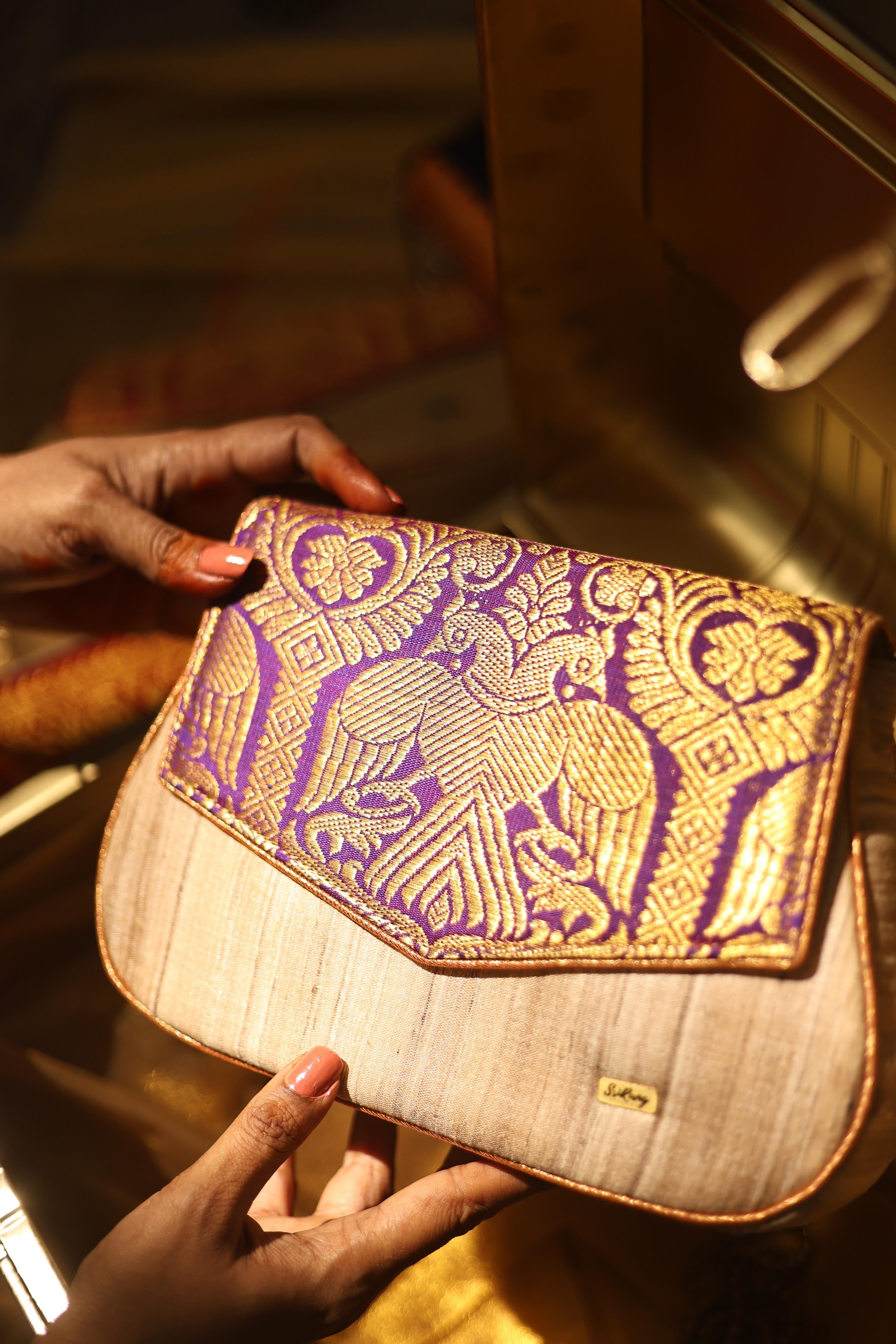 Purple with off white Gandaberunda