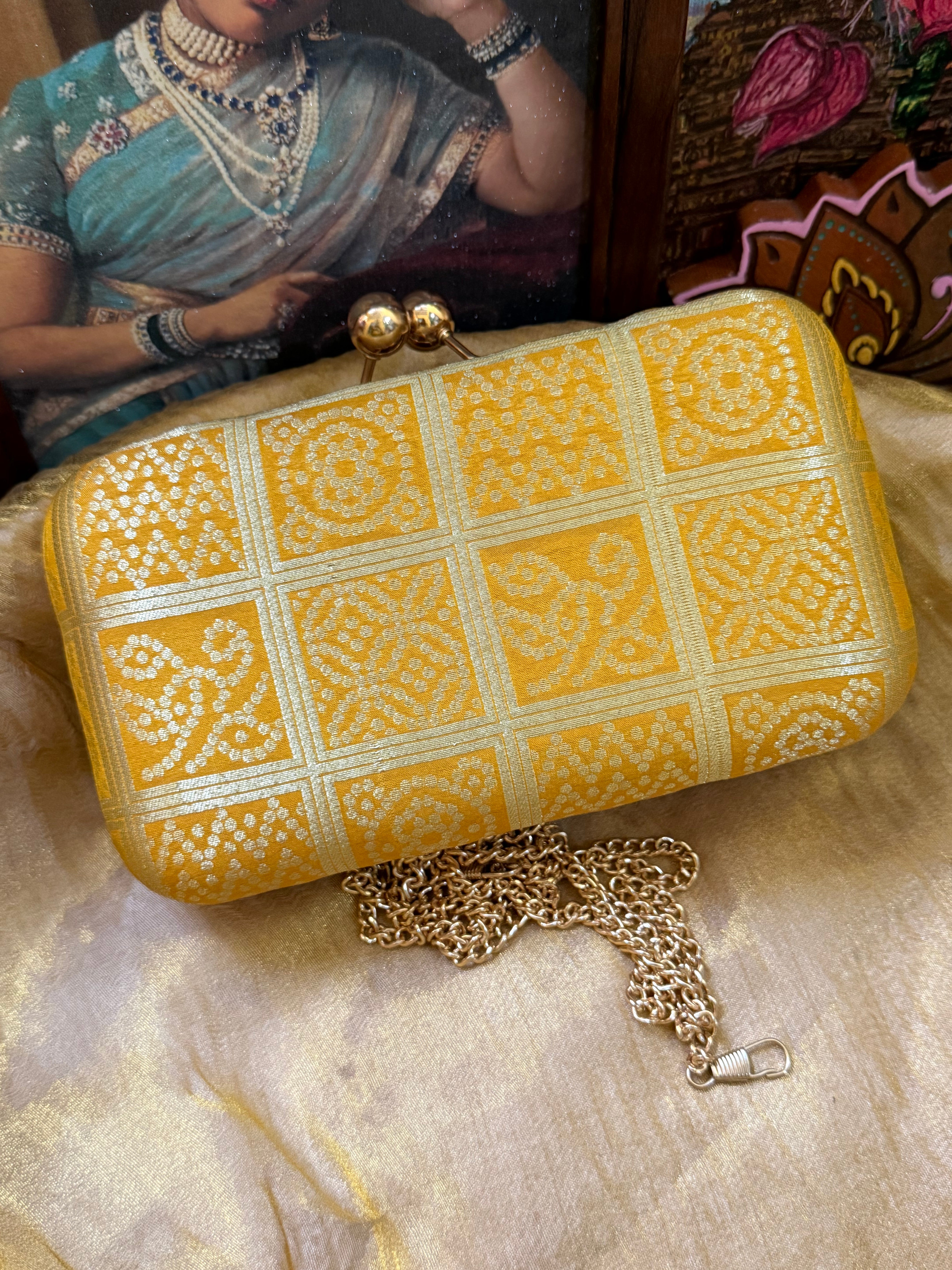 Yellow Bandhini inspired