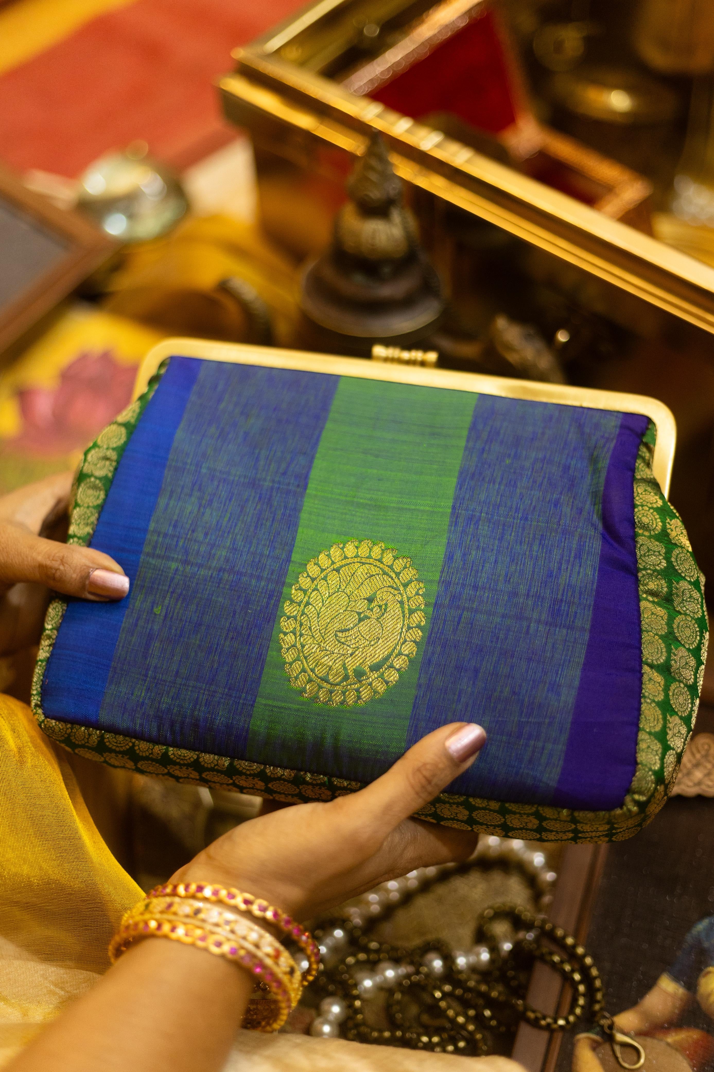 Shades of green and blue mubbagam 1