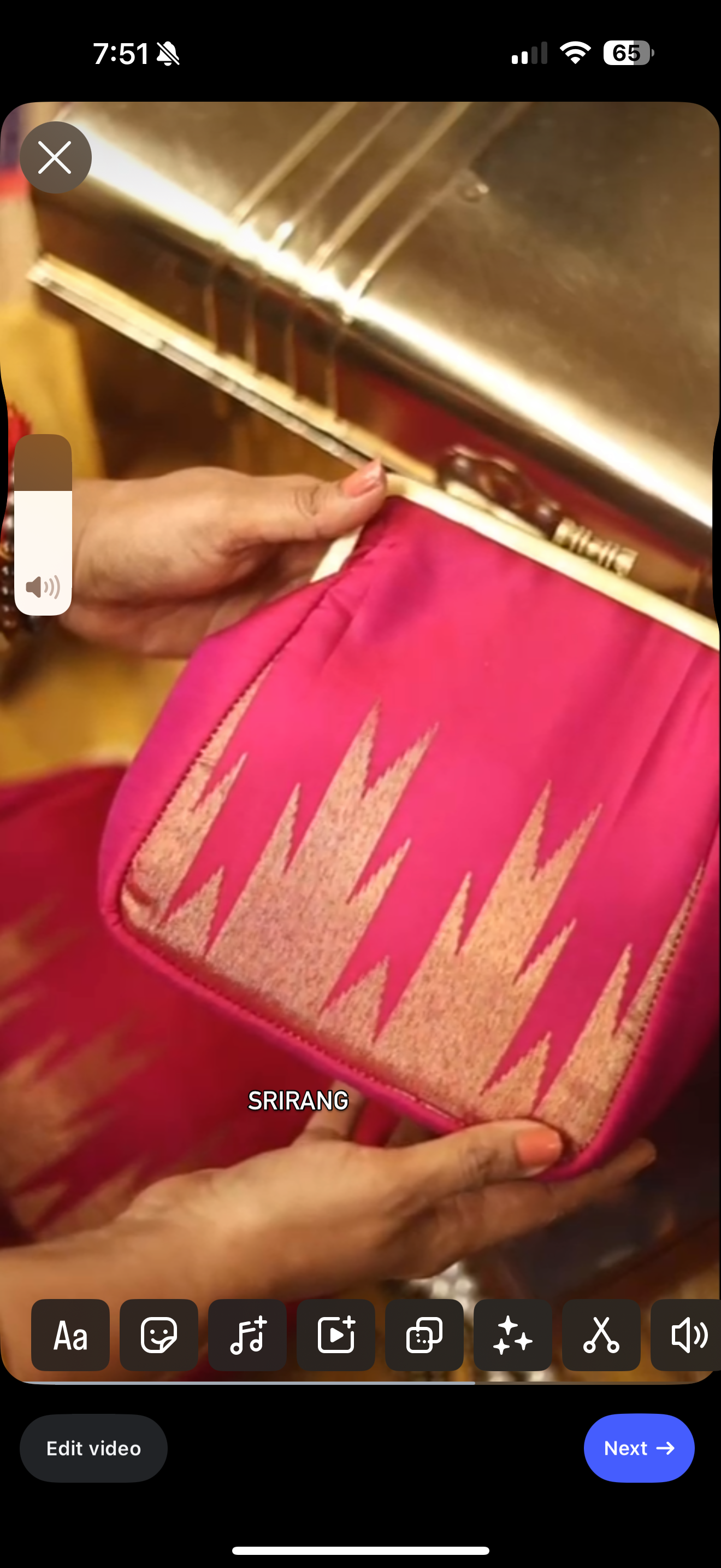 Roja pink Small 8 Kol Damru