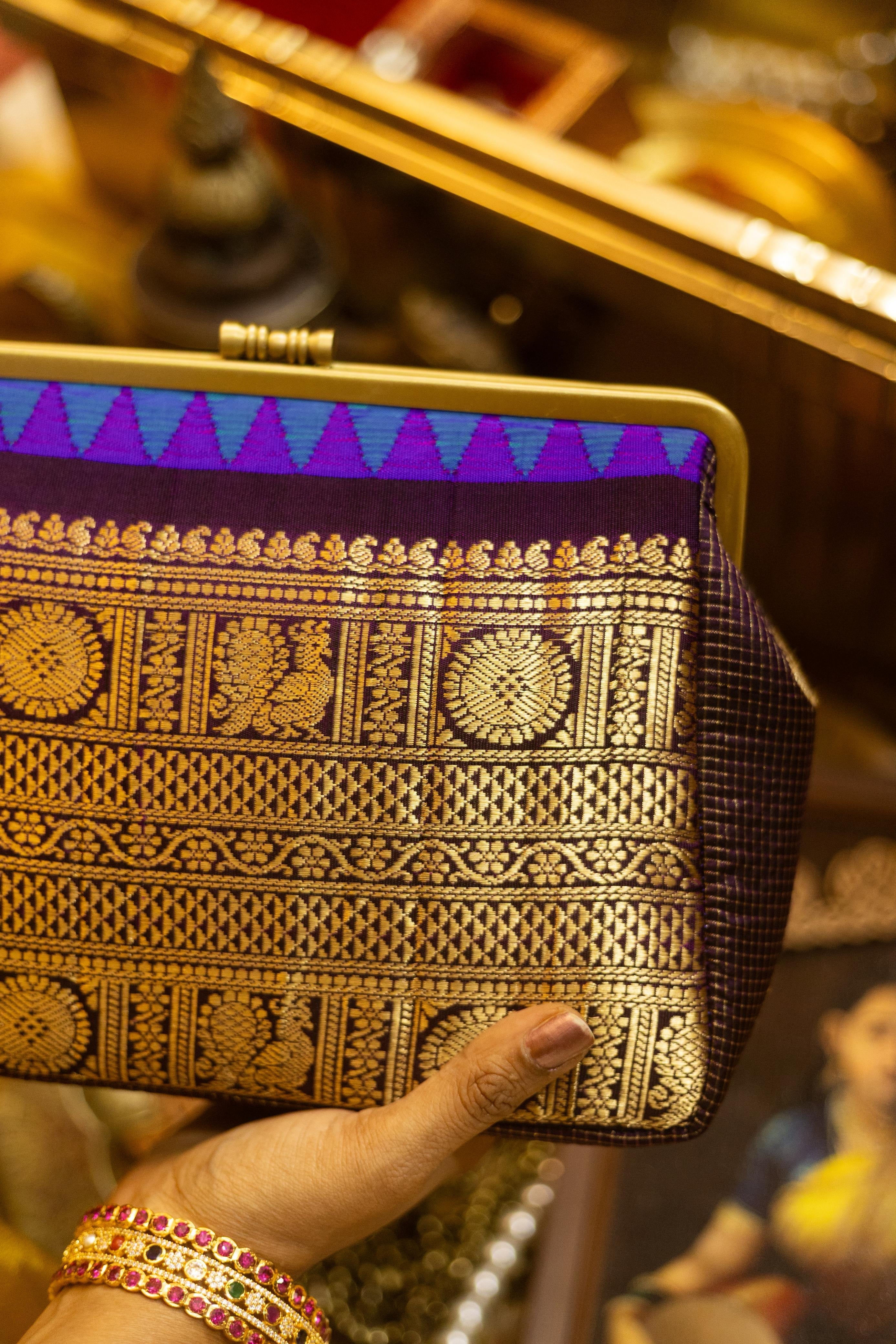 Peacock blue Venkatagiri