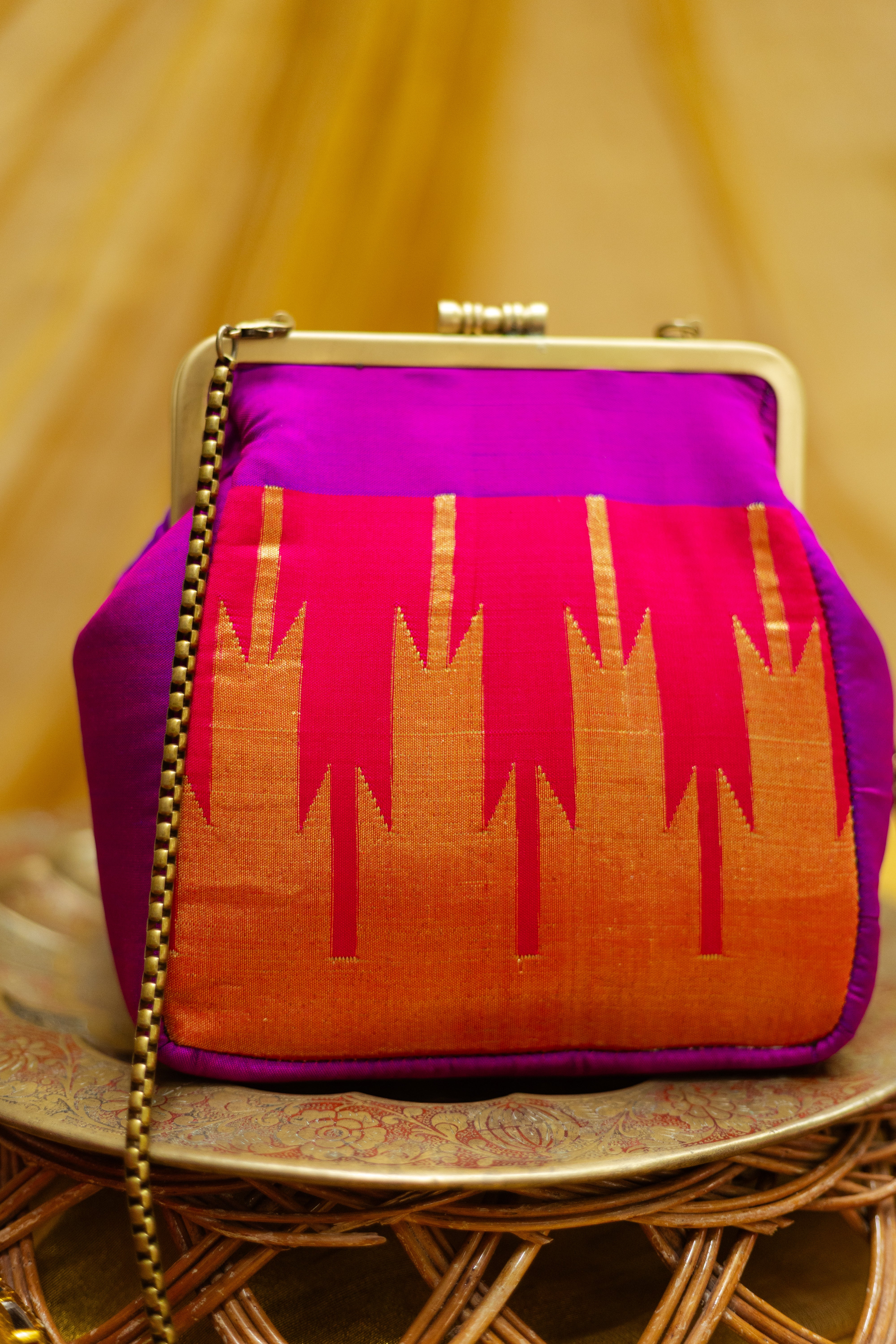 Royal Pink andvadamalli  Small Damru