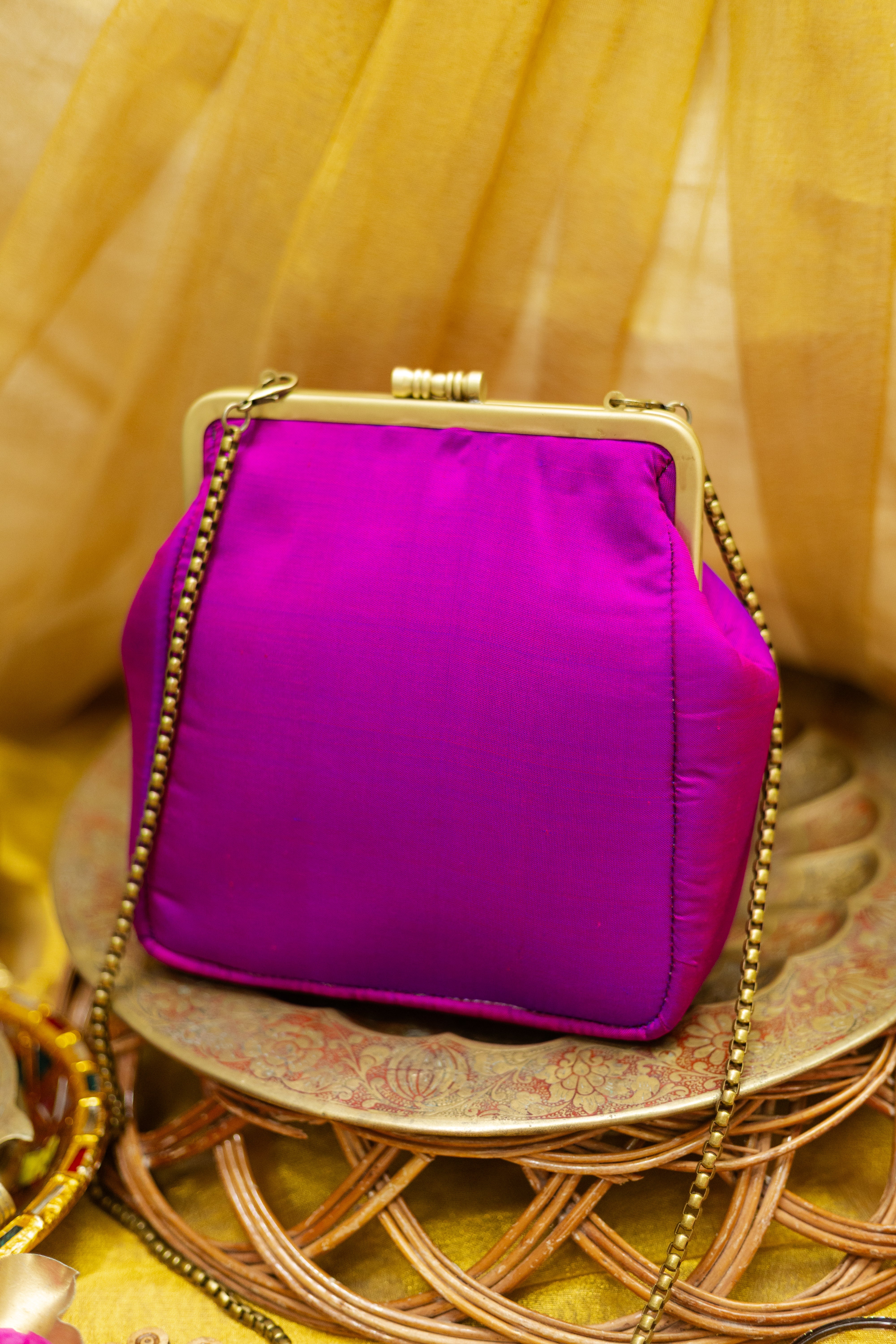 Royal Pink andvadamalli  Small Damru