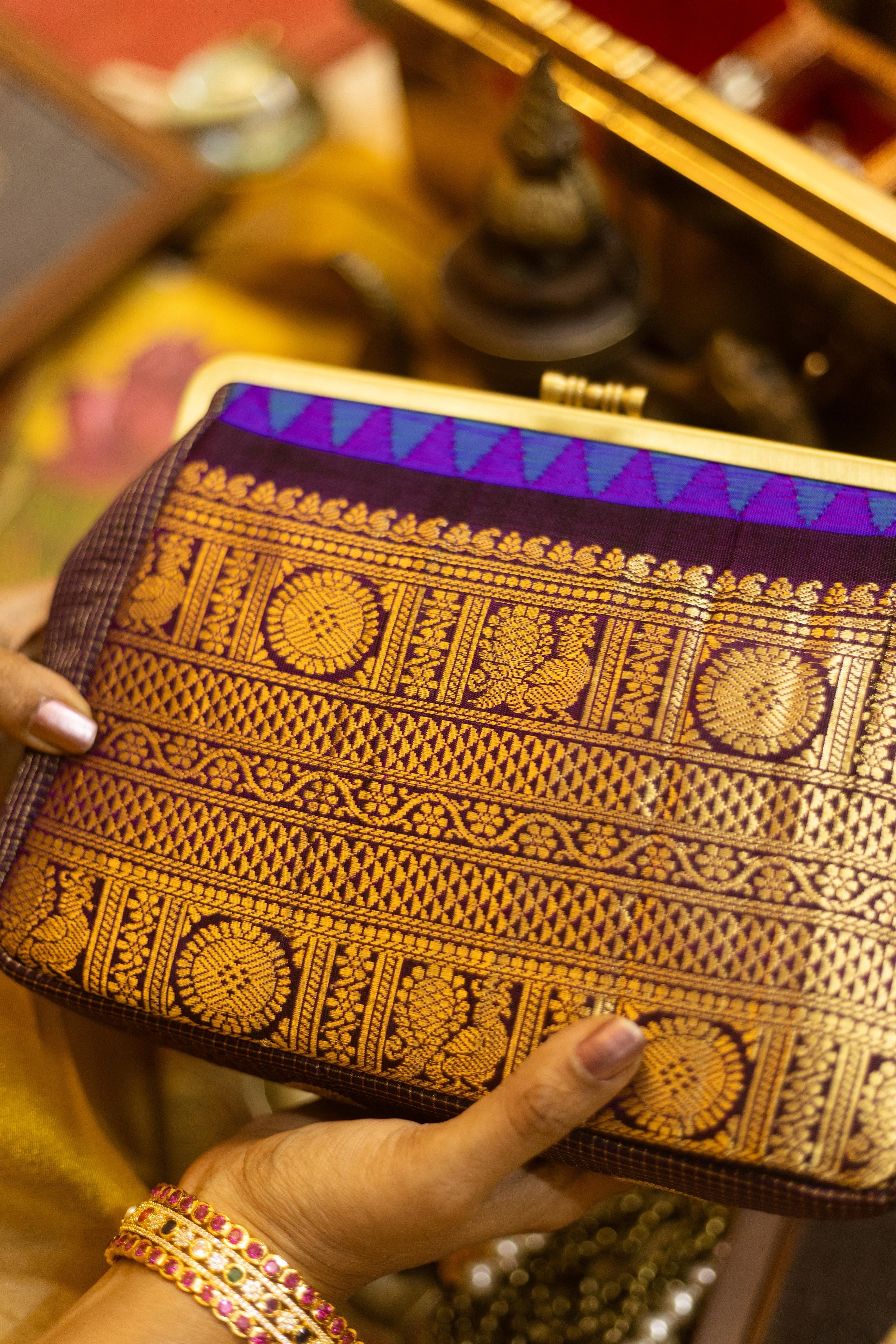 Peacock blue Venkatagiri