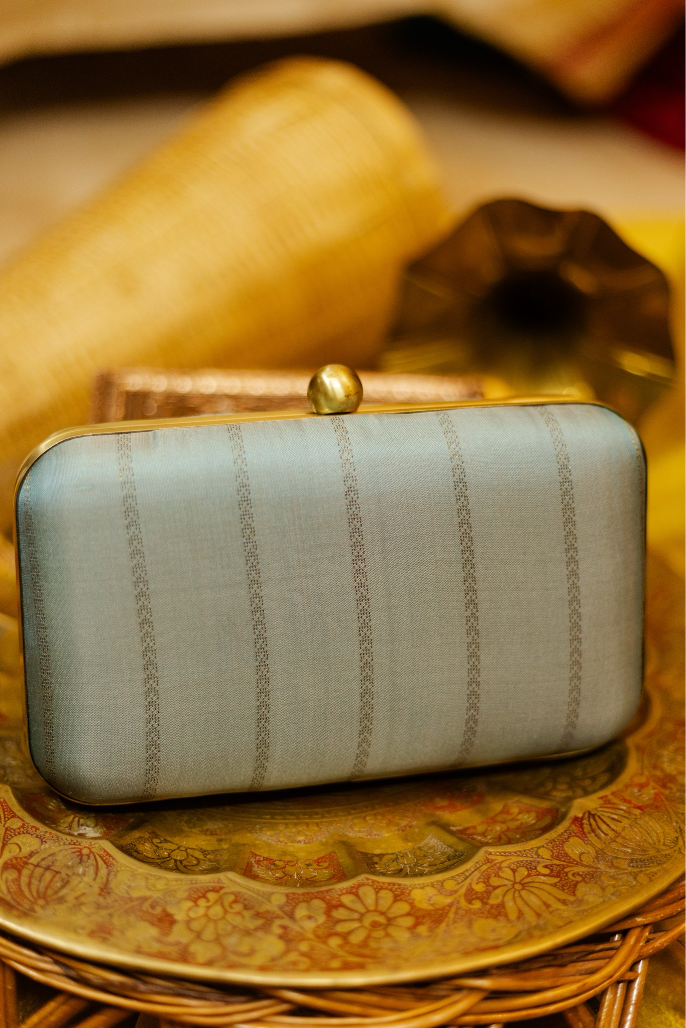 Iced blue Kanchi stripe