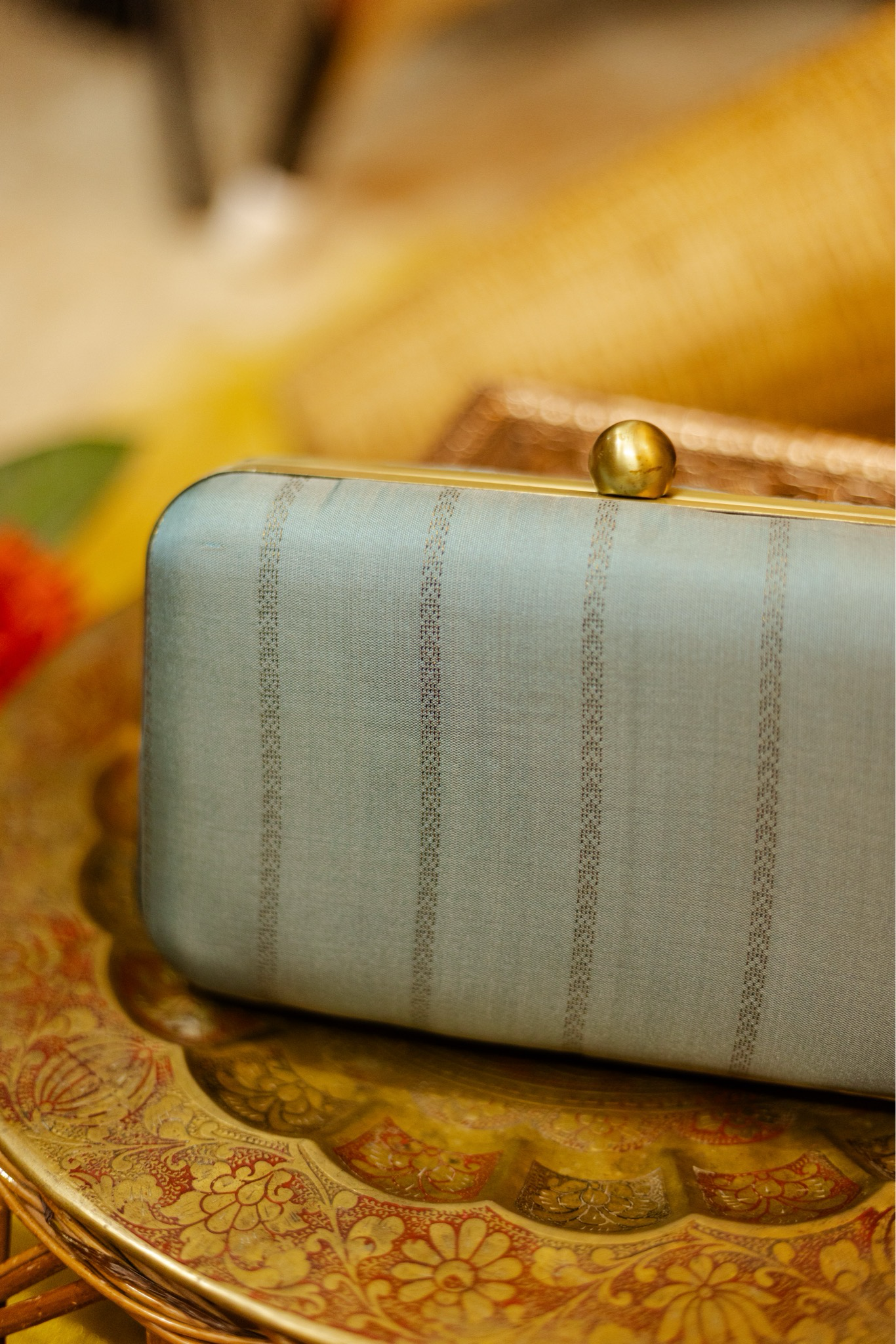 Iced blue Kanchi stripe