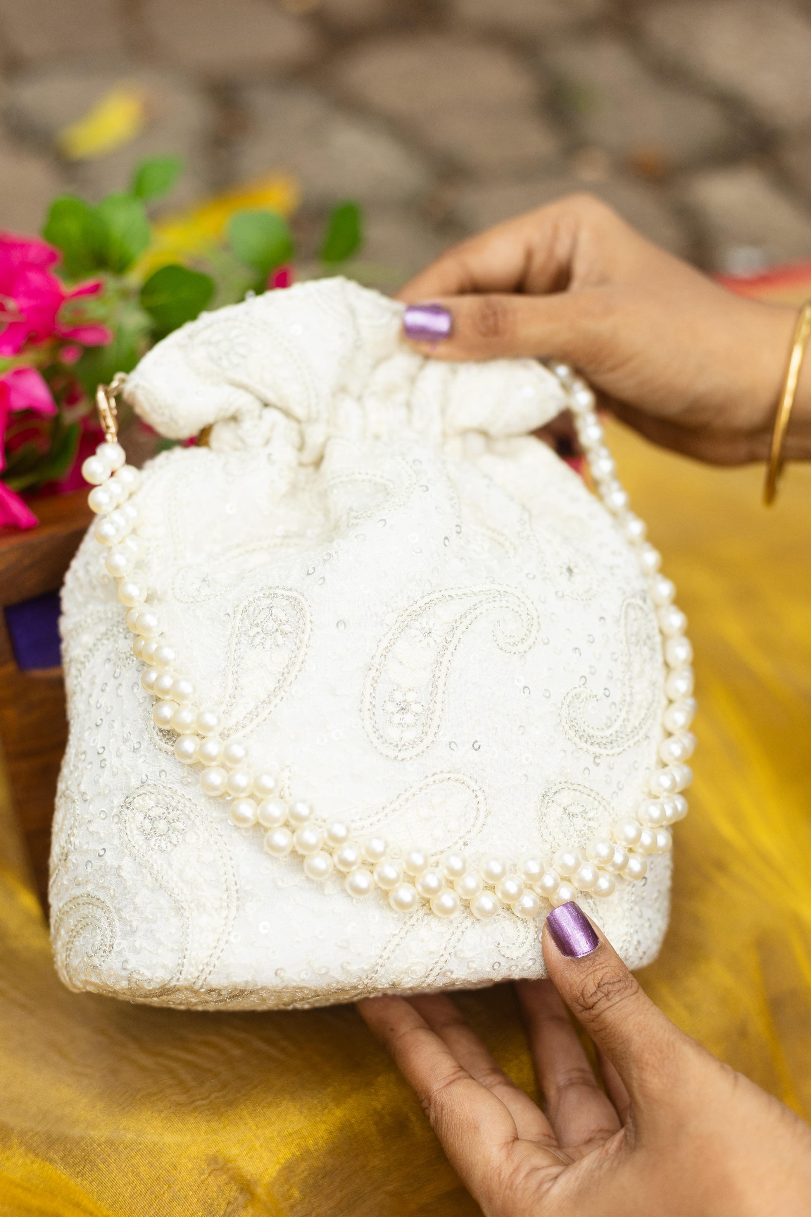 Chikankari Pastel white