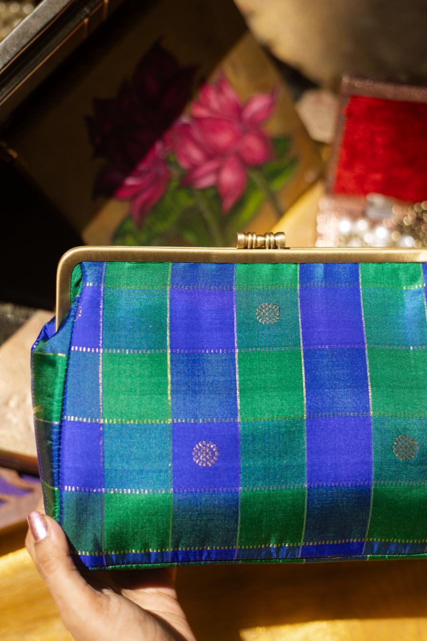 Ms. Blue meets peacock green