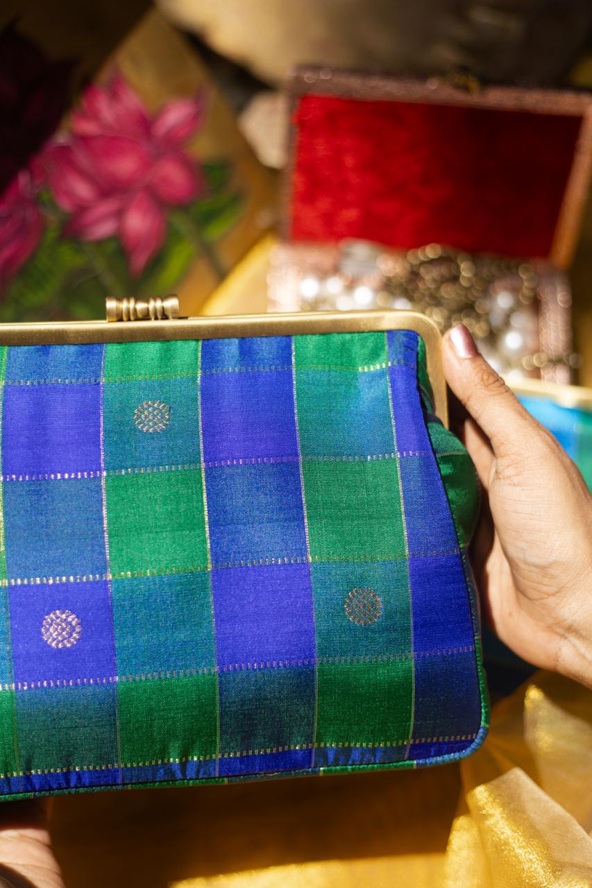 Ms. Blue meets peacock green