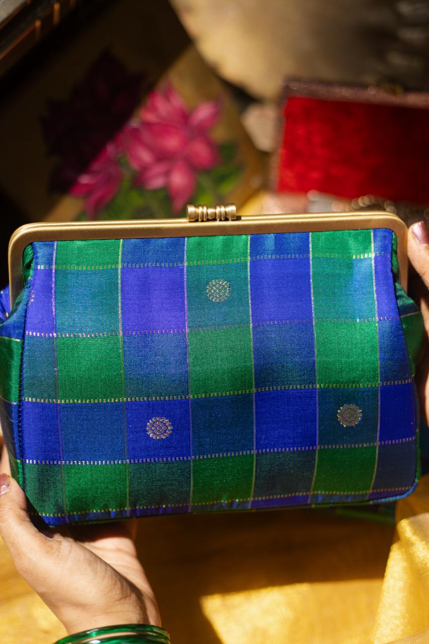 Ms. Blue meets peacock green