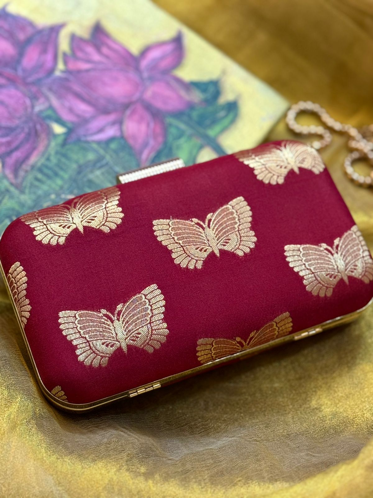 Maroon butterfly 🦋