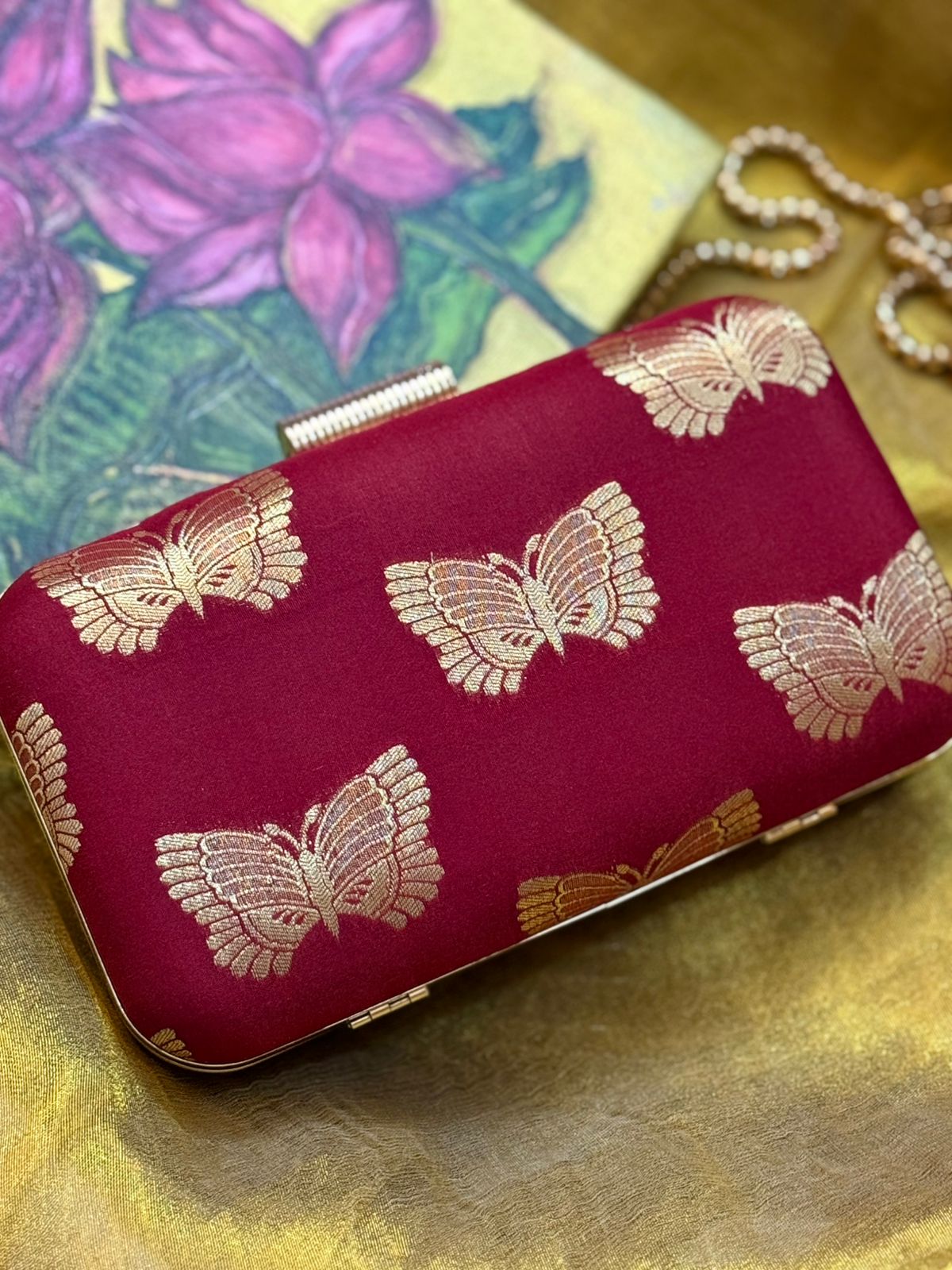 Maroon butterfly 🦋