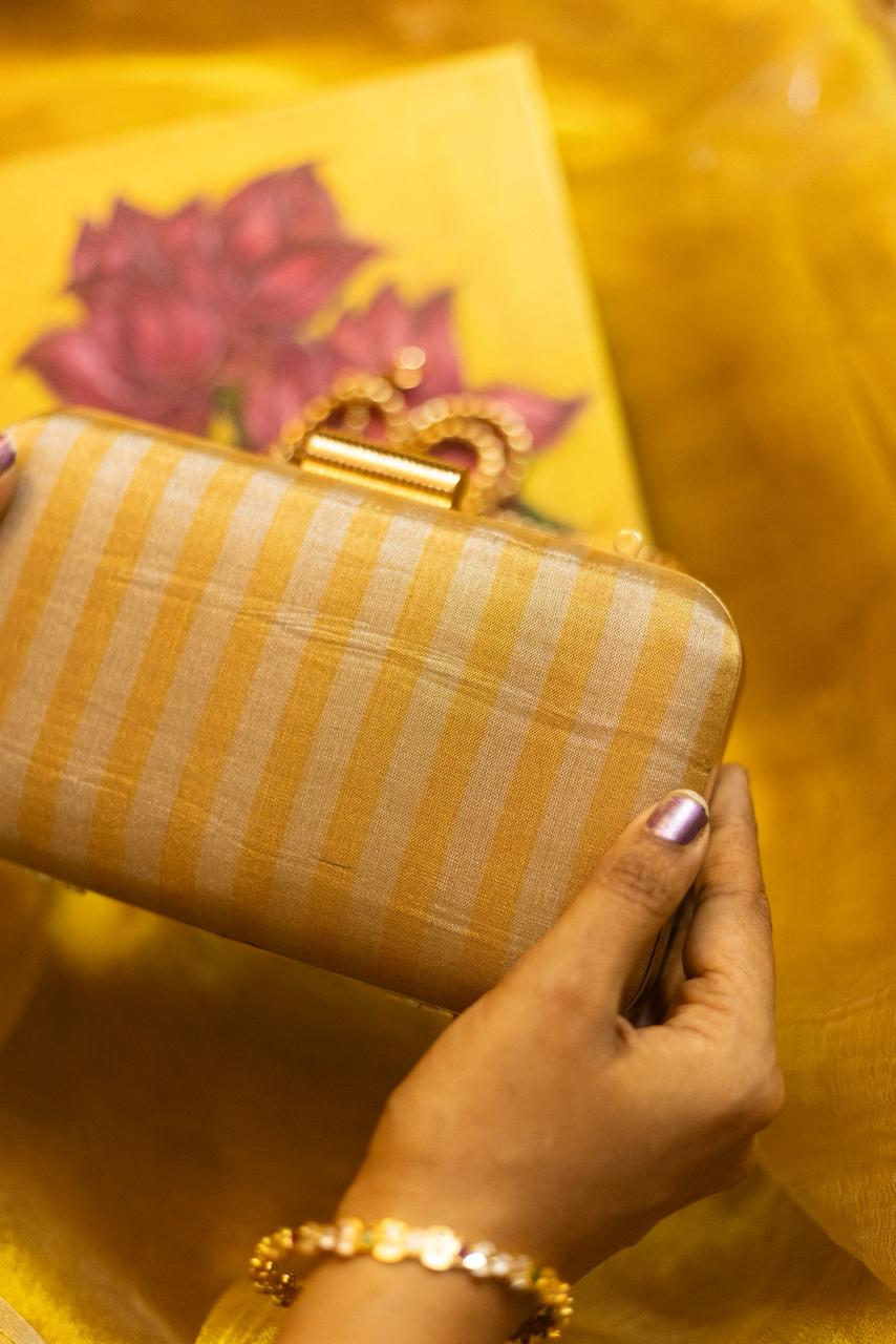 gold stripes with silver