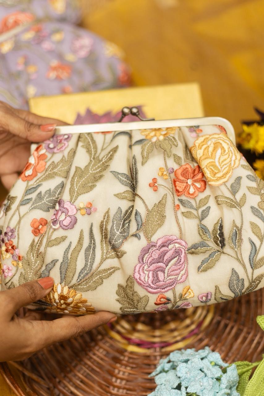 Beige parsigara inspire embroidery