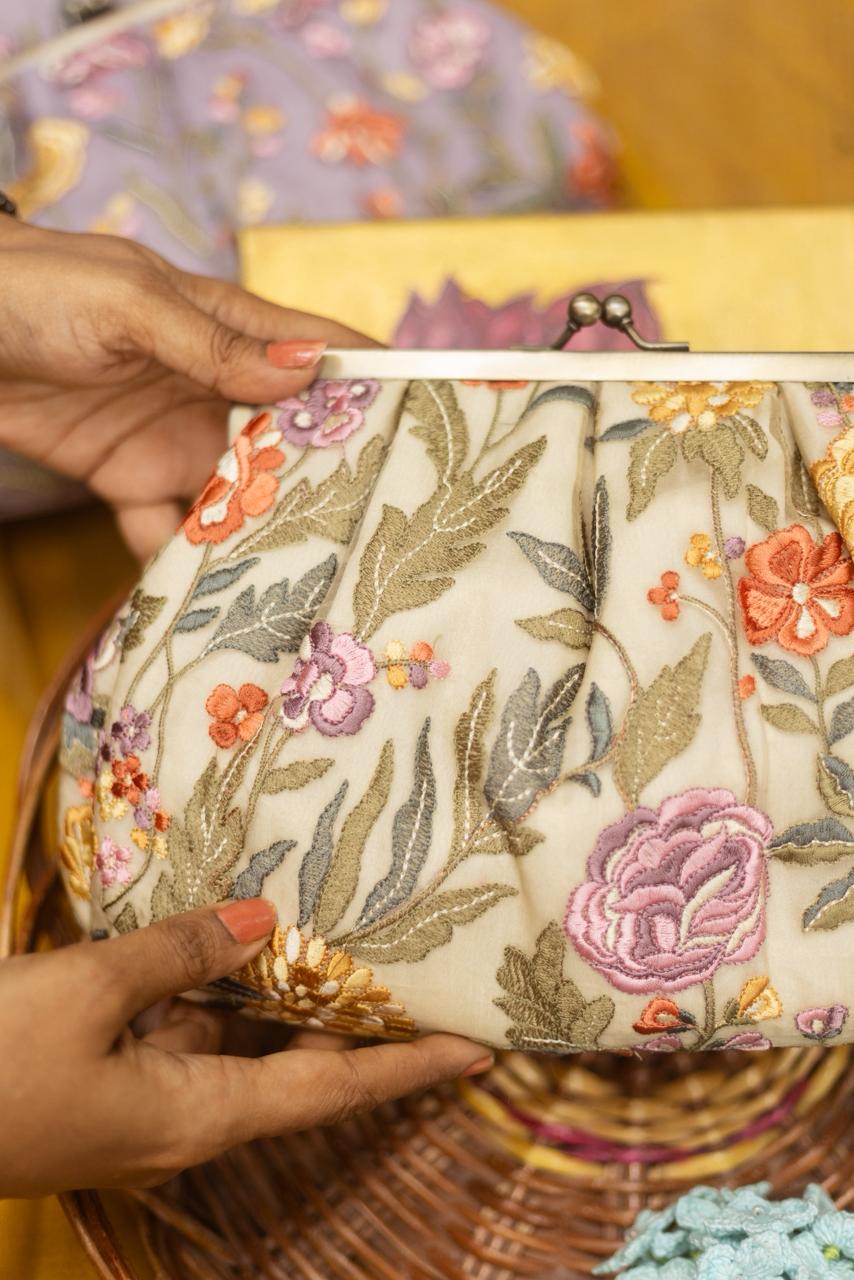 Beige parsigara inspire embroidery