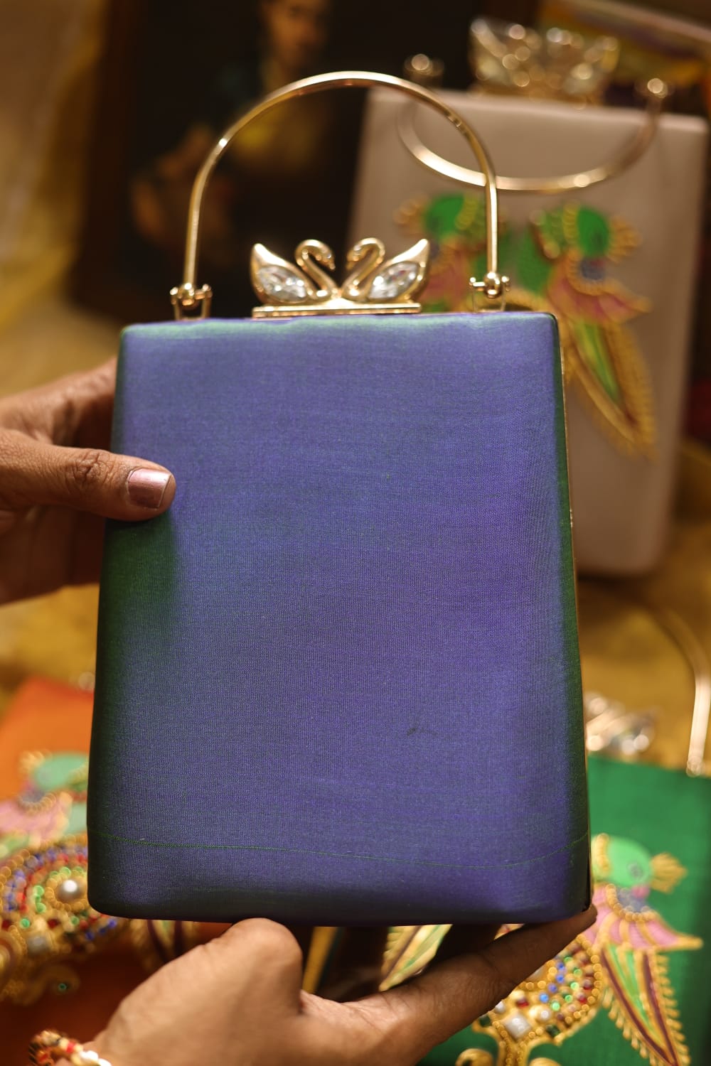 Meenakari peacock Blue