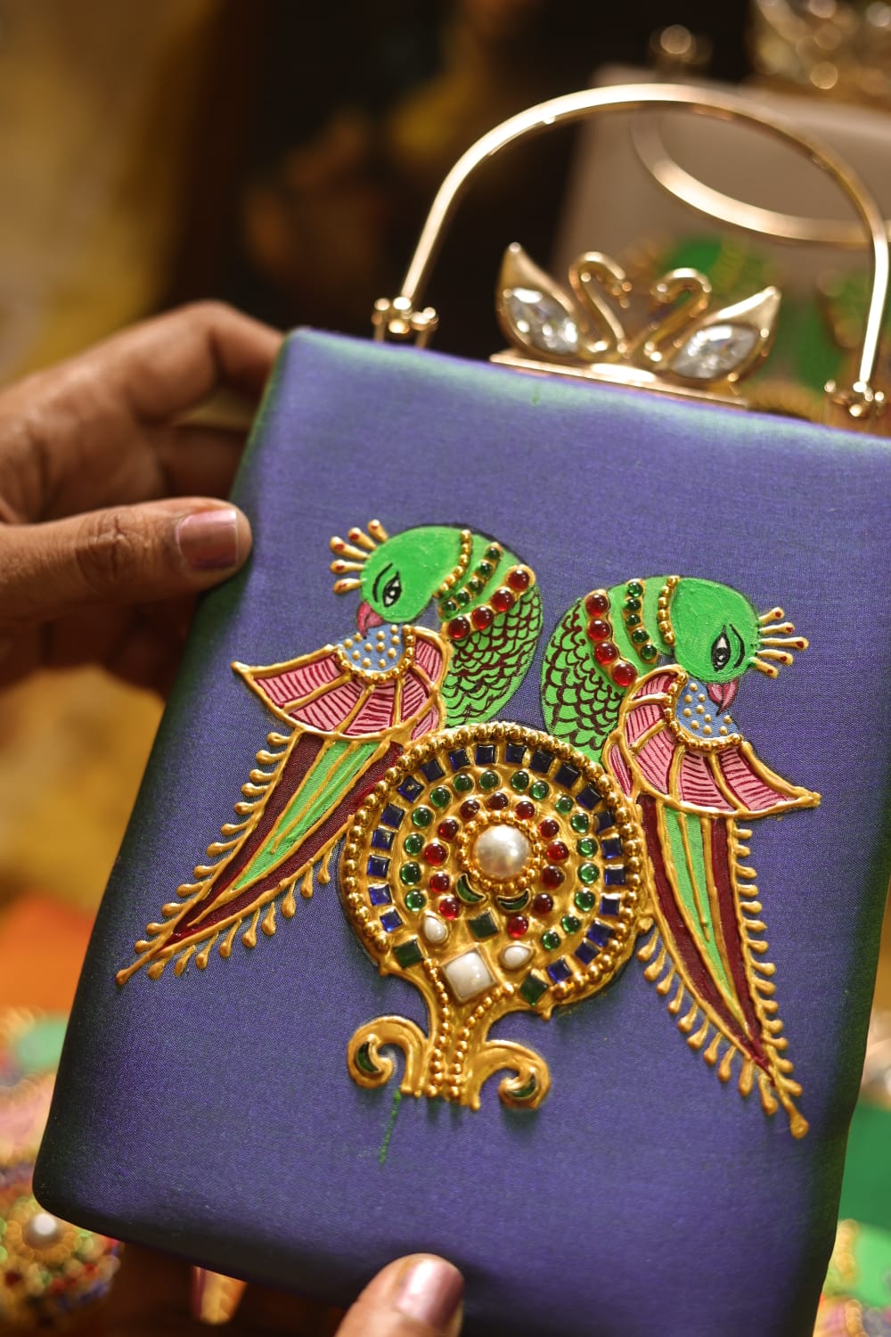 Meenakari peacock Blue