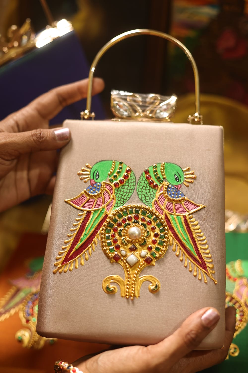 Meenakari beige