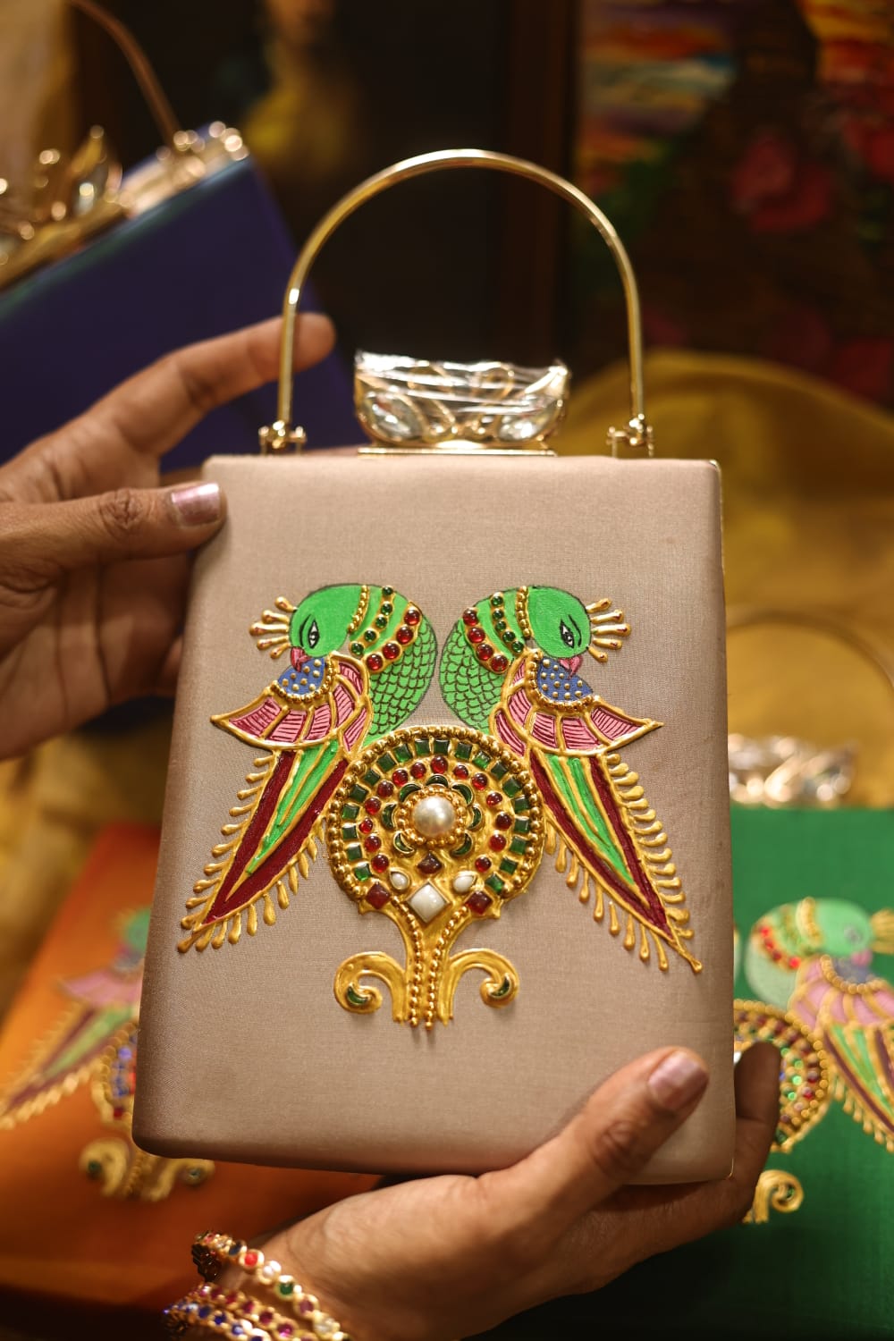 Meenakari beige