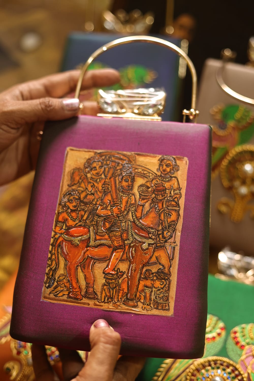 Meenakari double shade