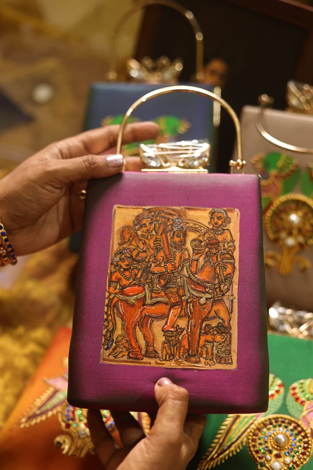 Meenakari double shade