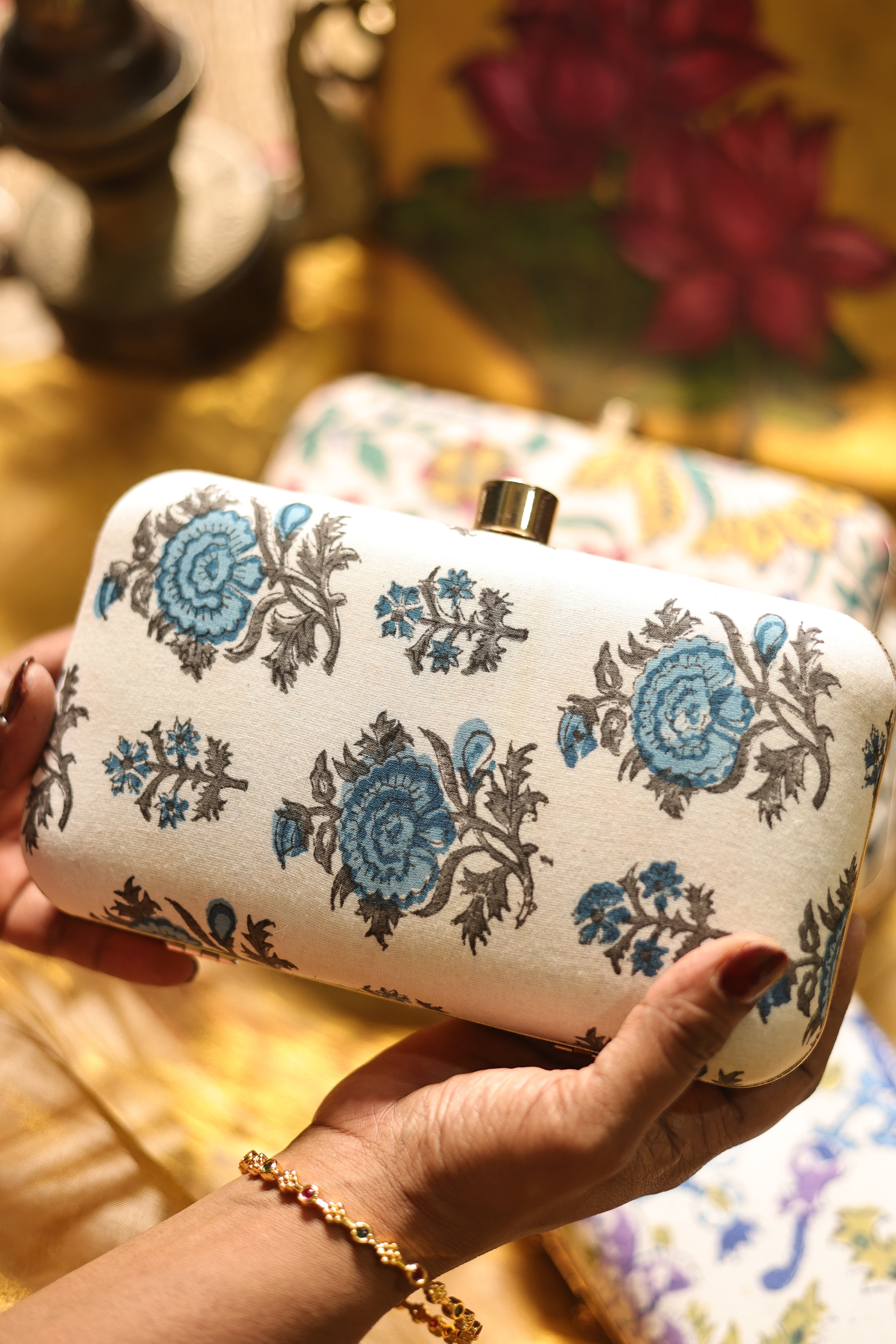 Mughal floral blue ✨