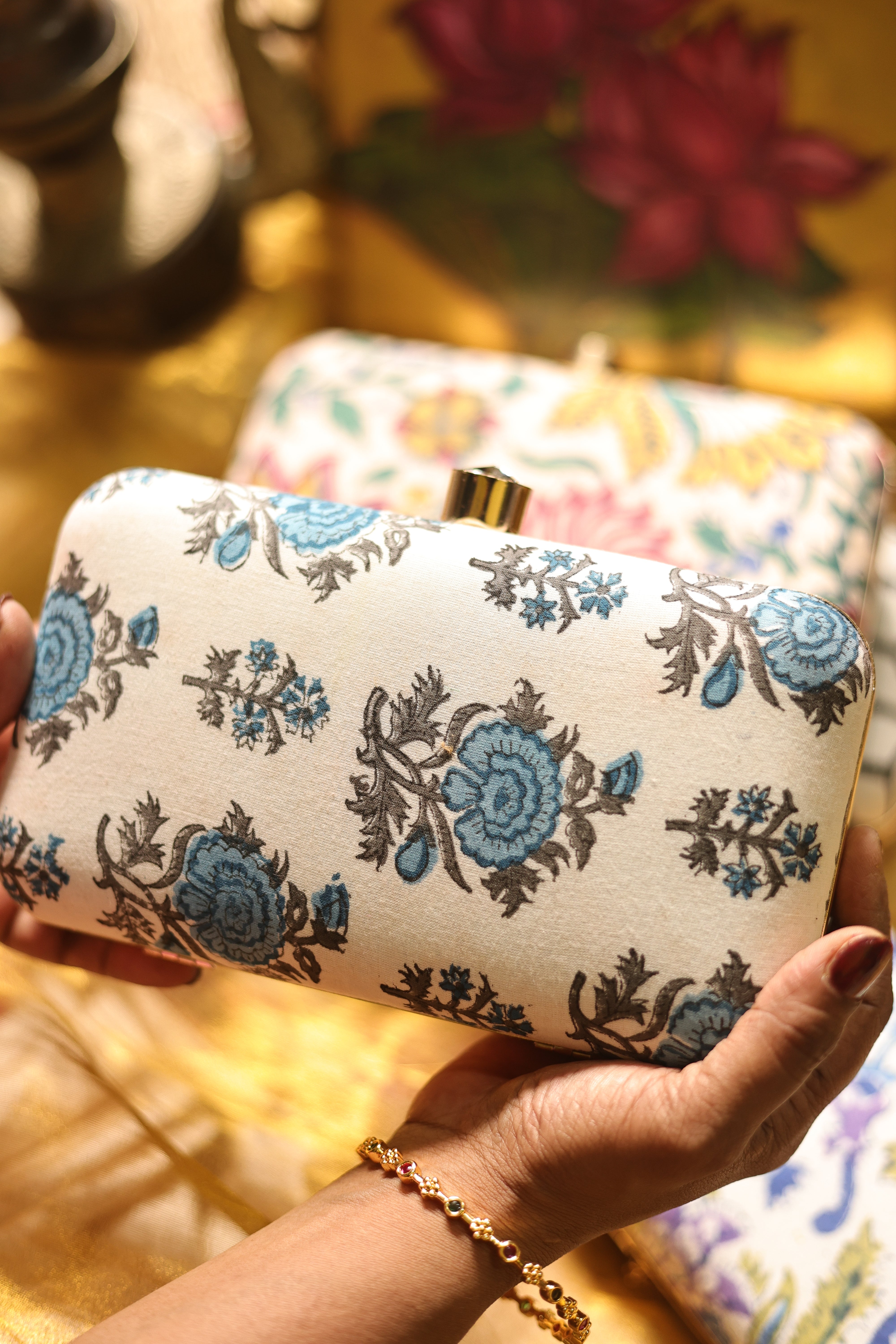 Mughal floral blue ✨