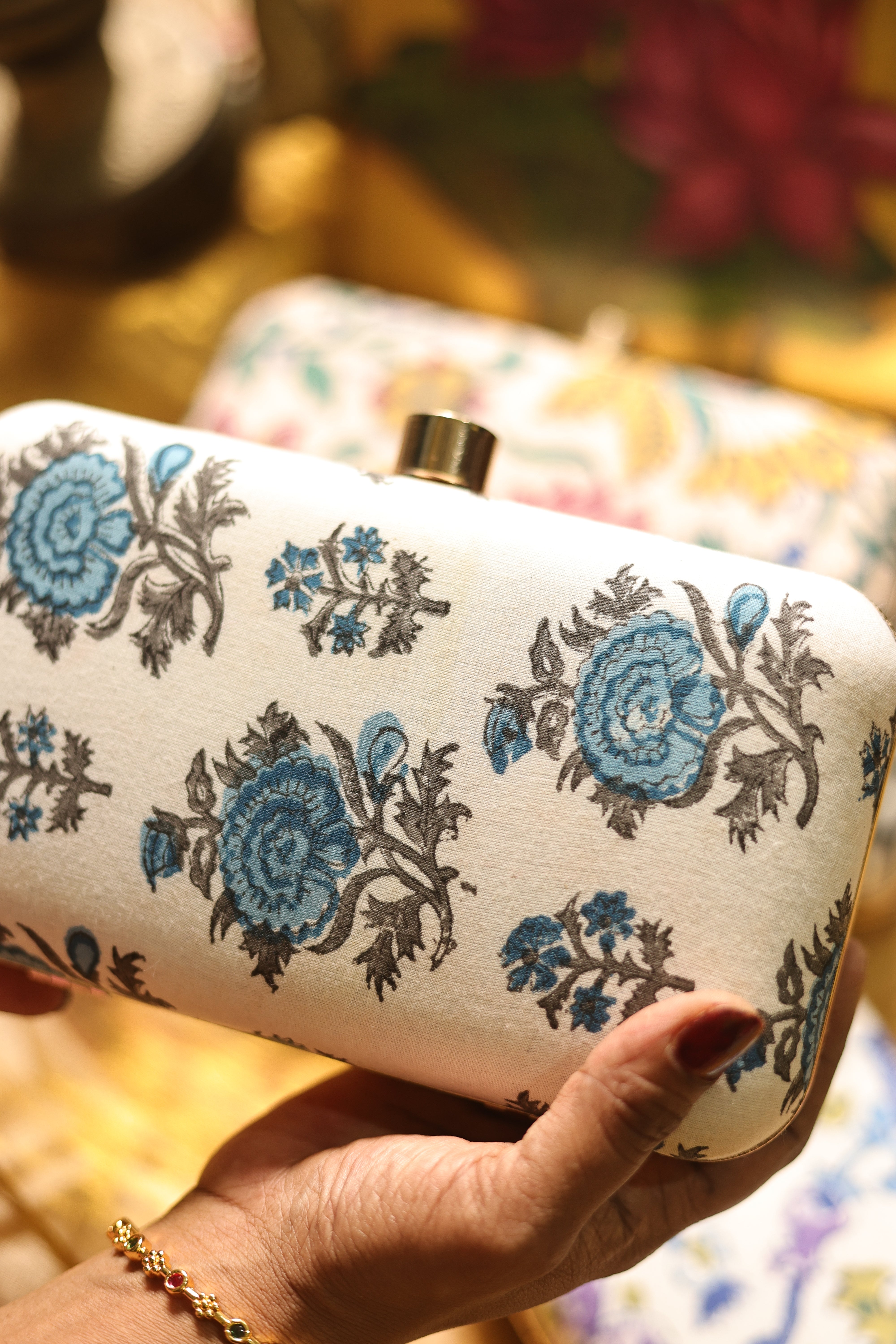 Mughal floral blue ✨