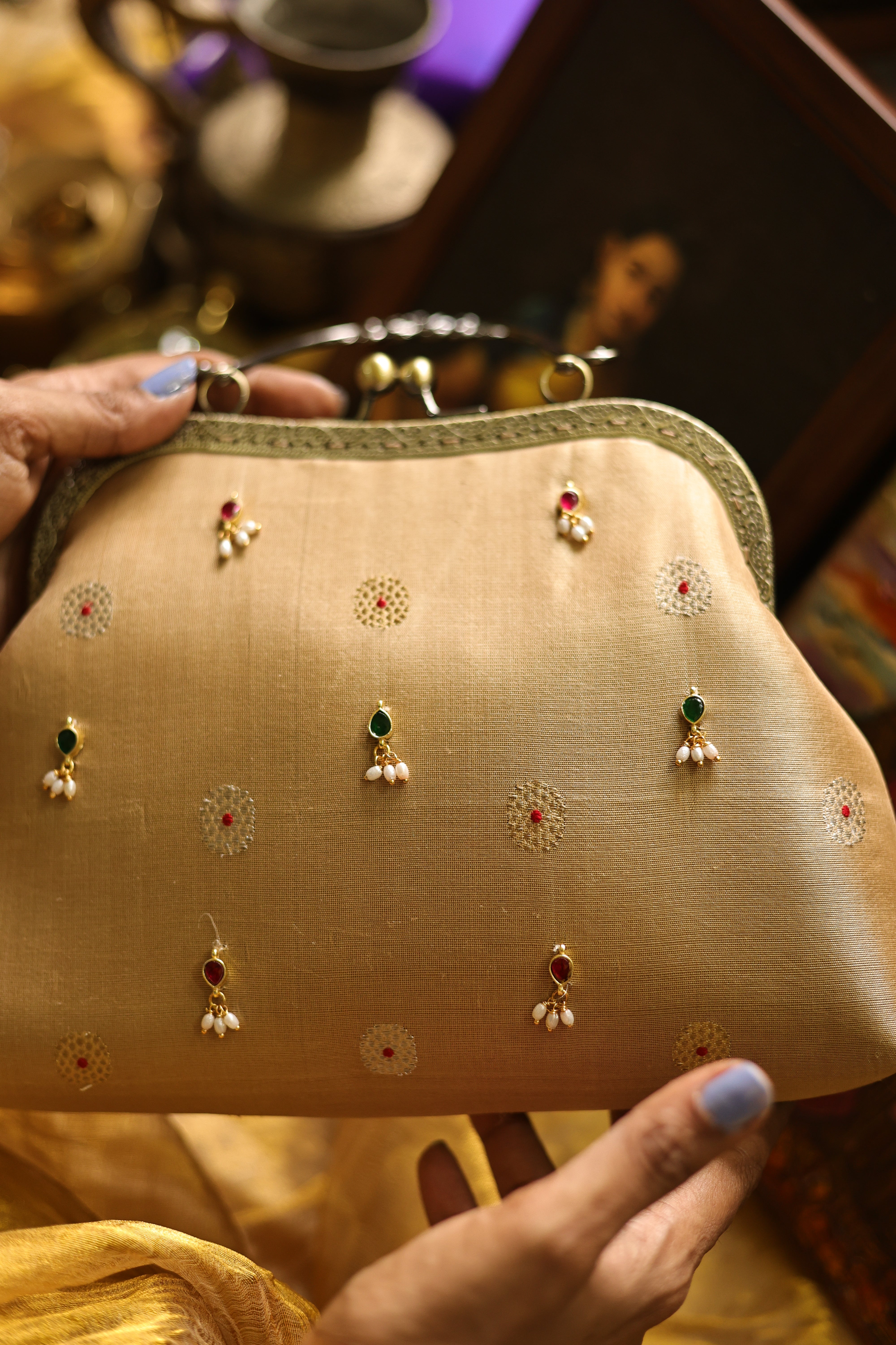 Muted gold bling