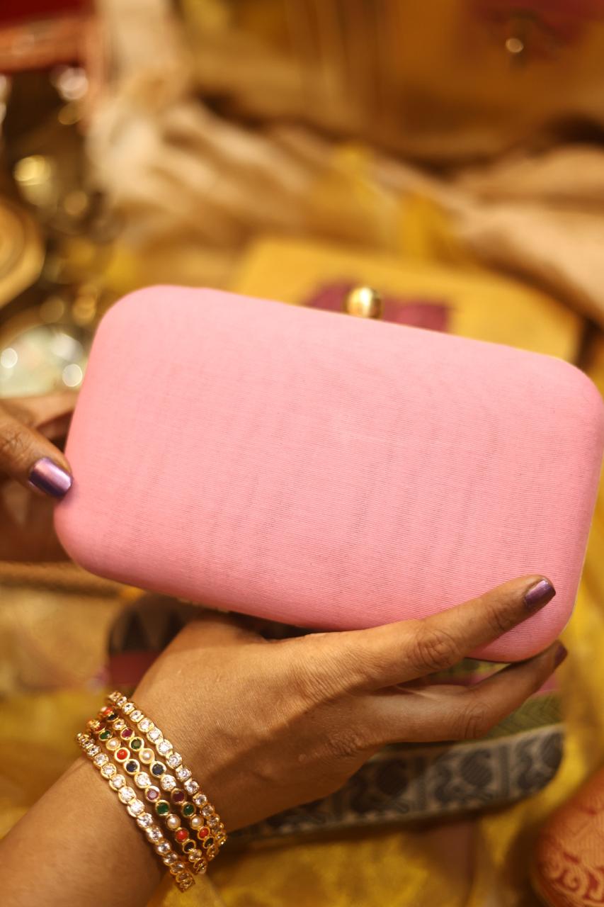 Baby pink and lavender Chettinad