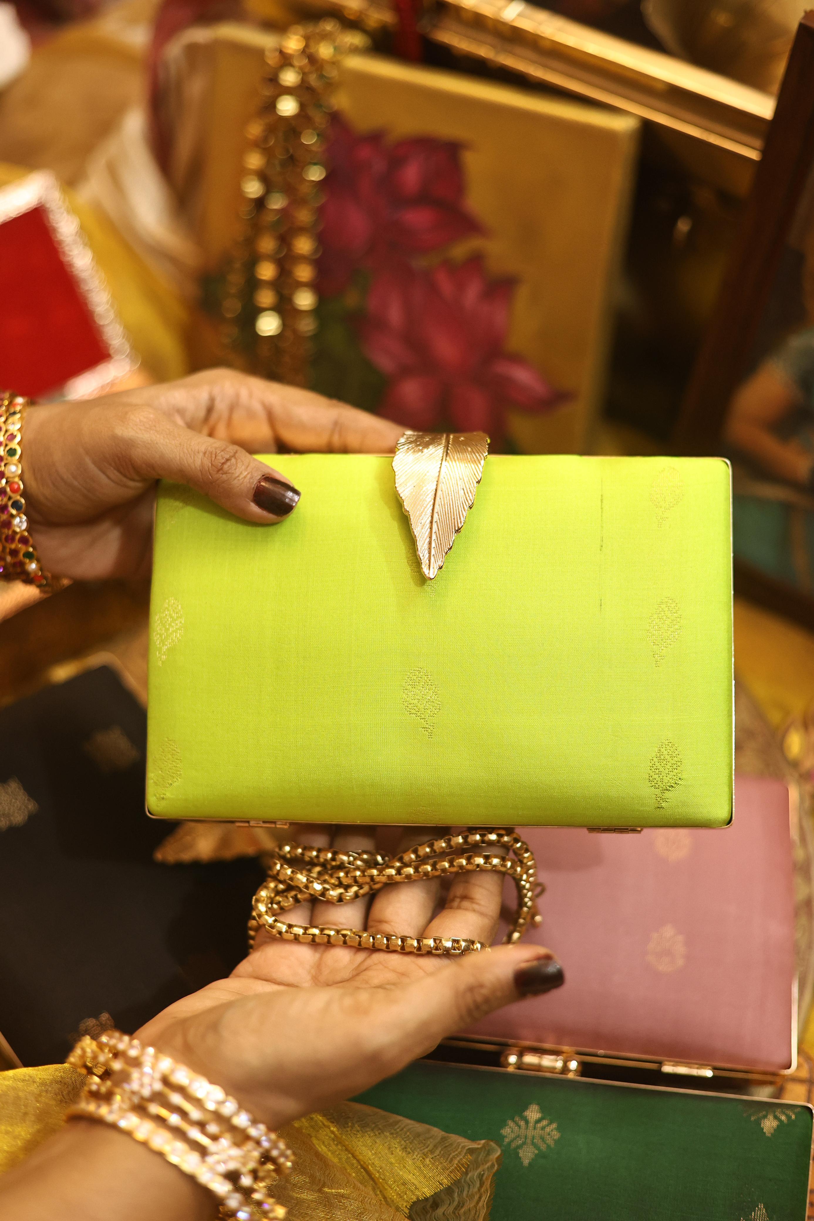 Neon green feather🪶