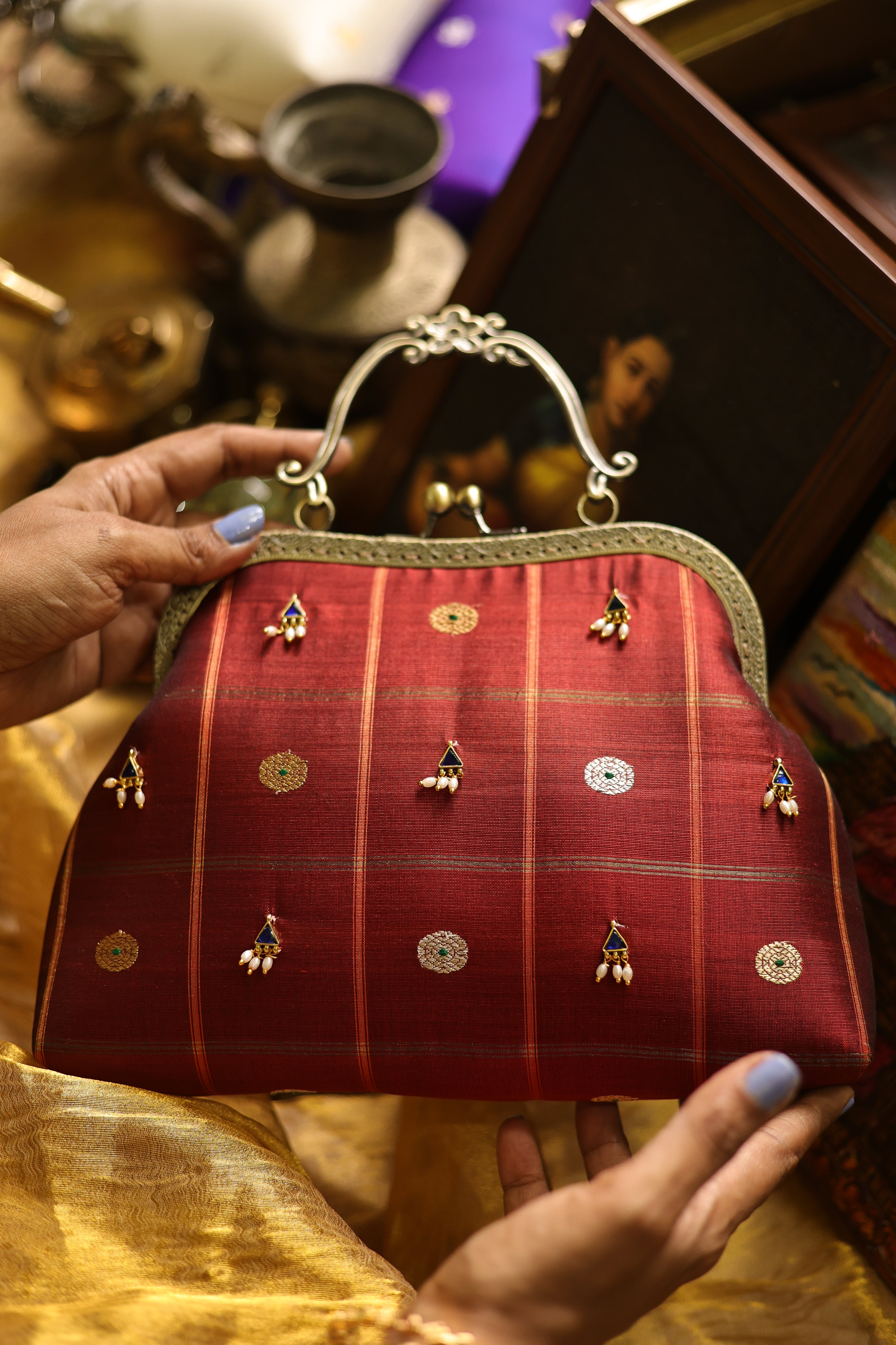 Rustic maroon