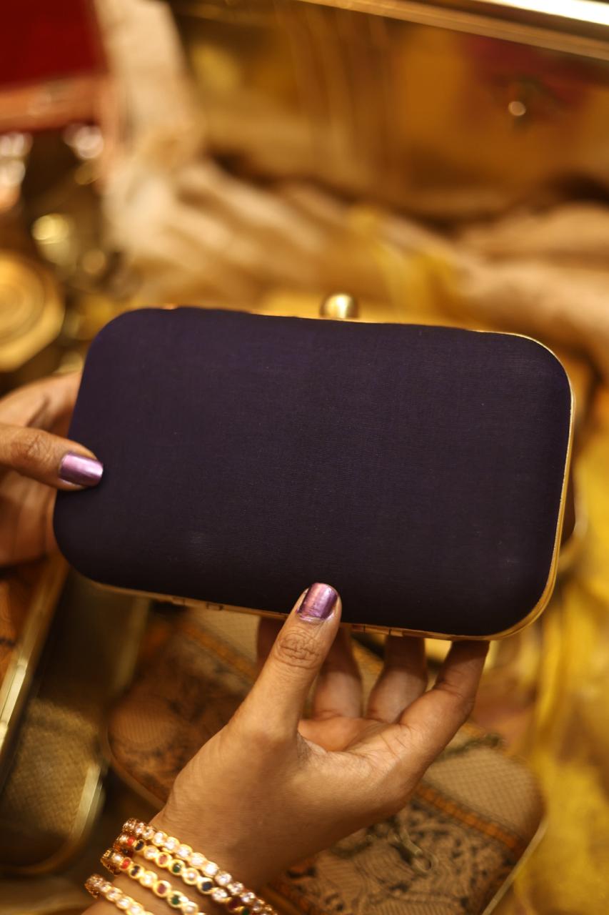 Chettinad yazhi Mayil navy blue