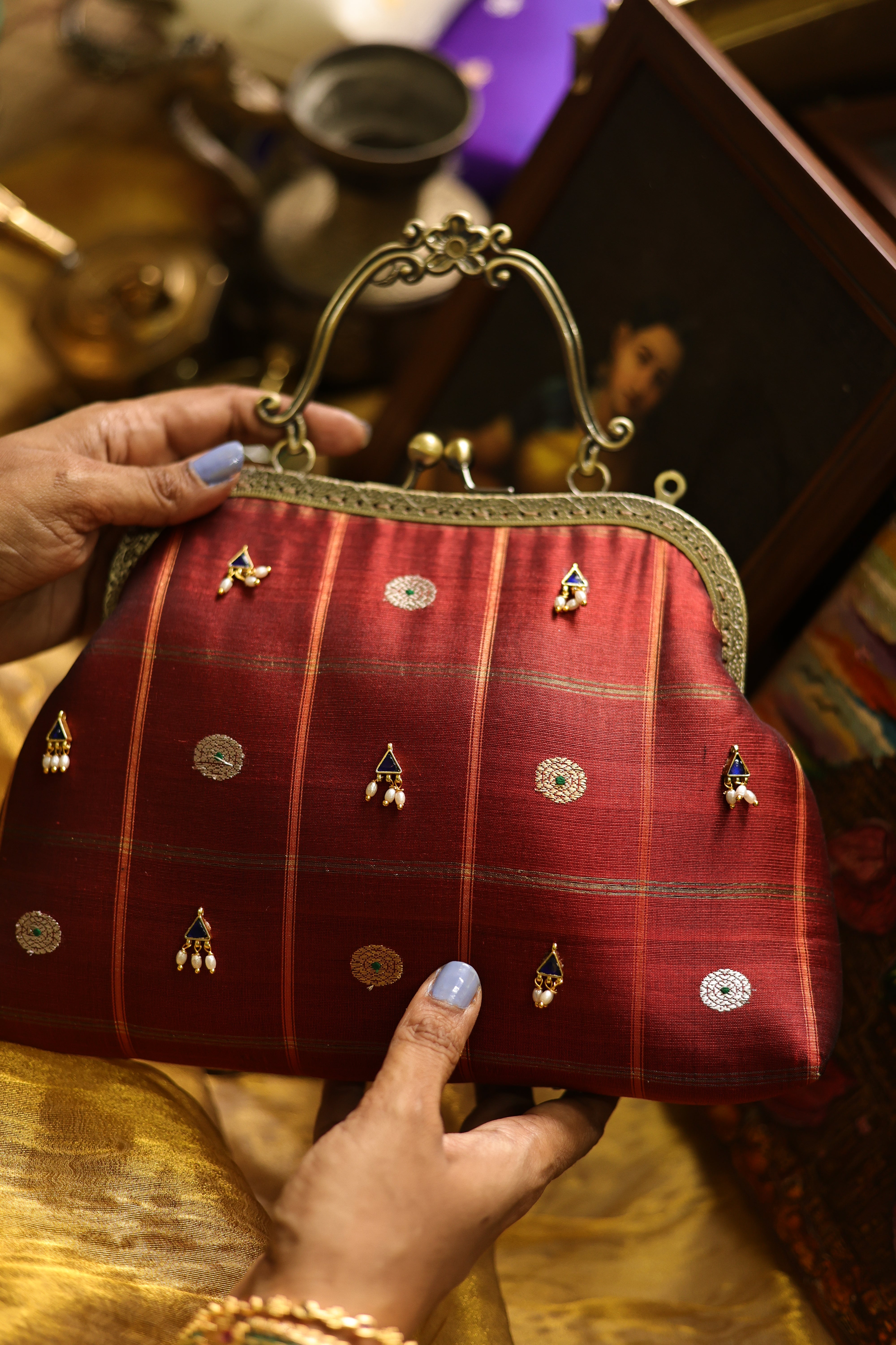 Rustic maroon